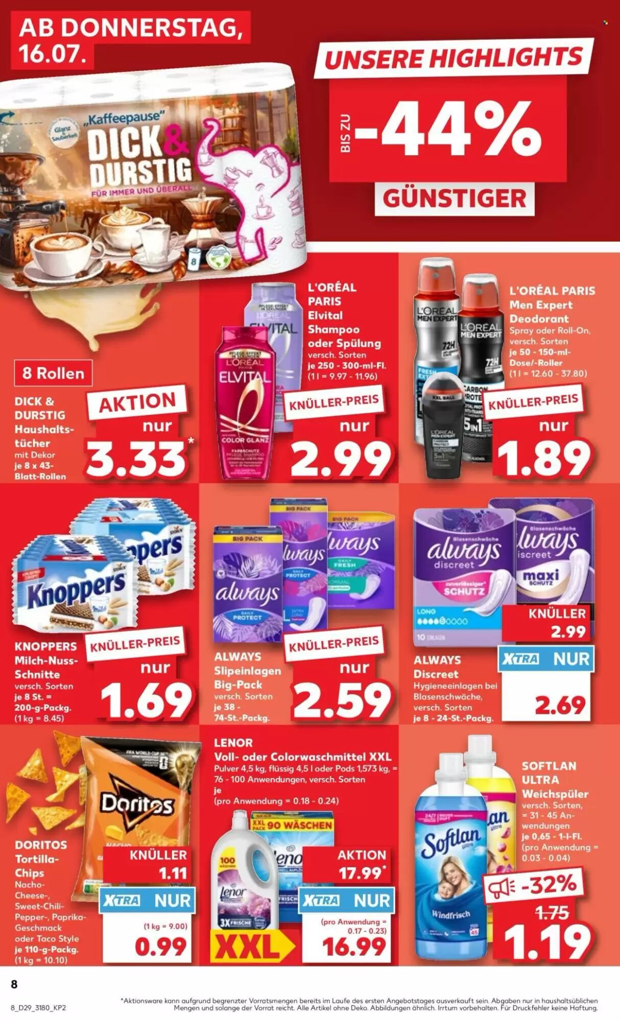 Kaufland Prospekt (ab 16.07.2026) zum Blättern - Seite 8