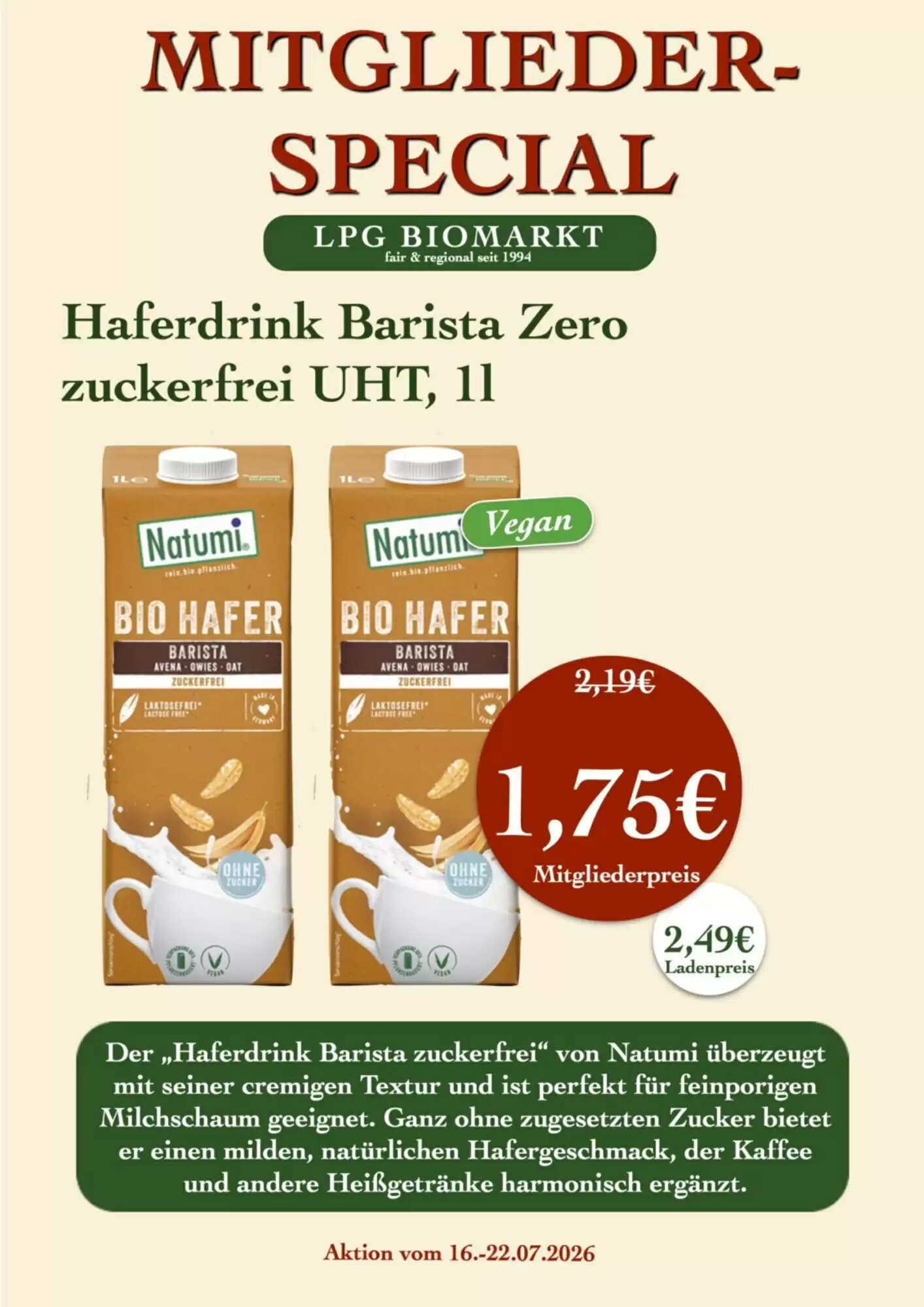 LPG Biomarkt Prospekt (ab 16.07.2026) zum Blättern - Seite 12