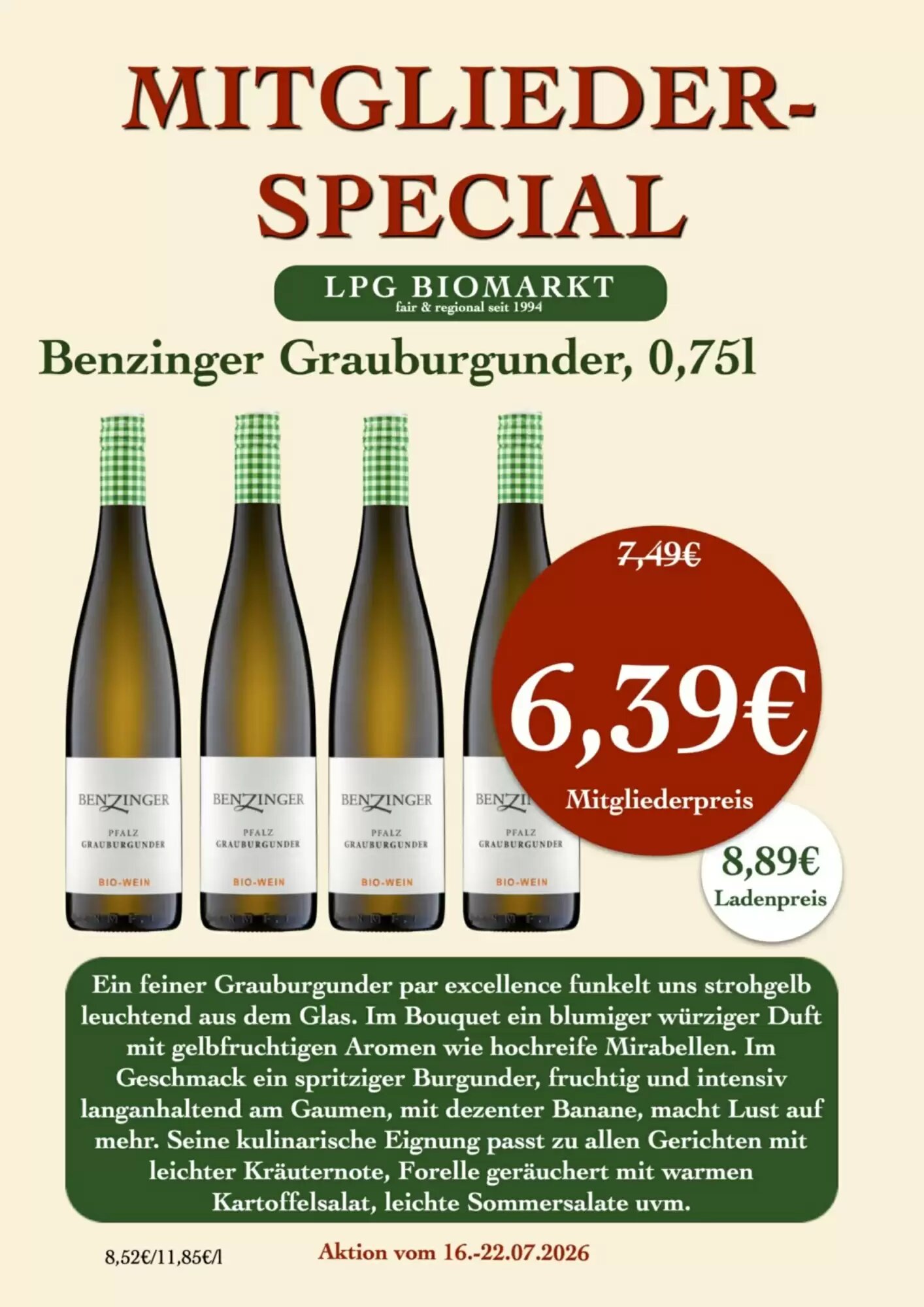 LPG Biomarkt Prospekt (ab 16.07.2026) zum Blättern - Seite 15