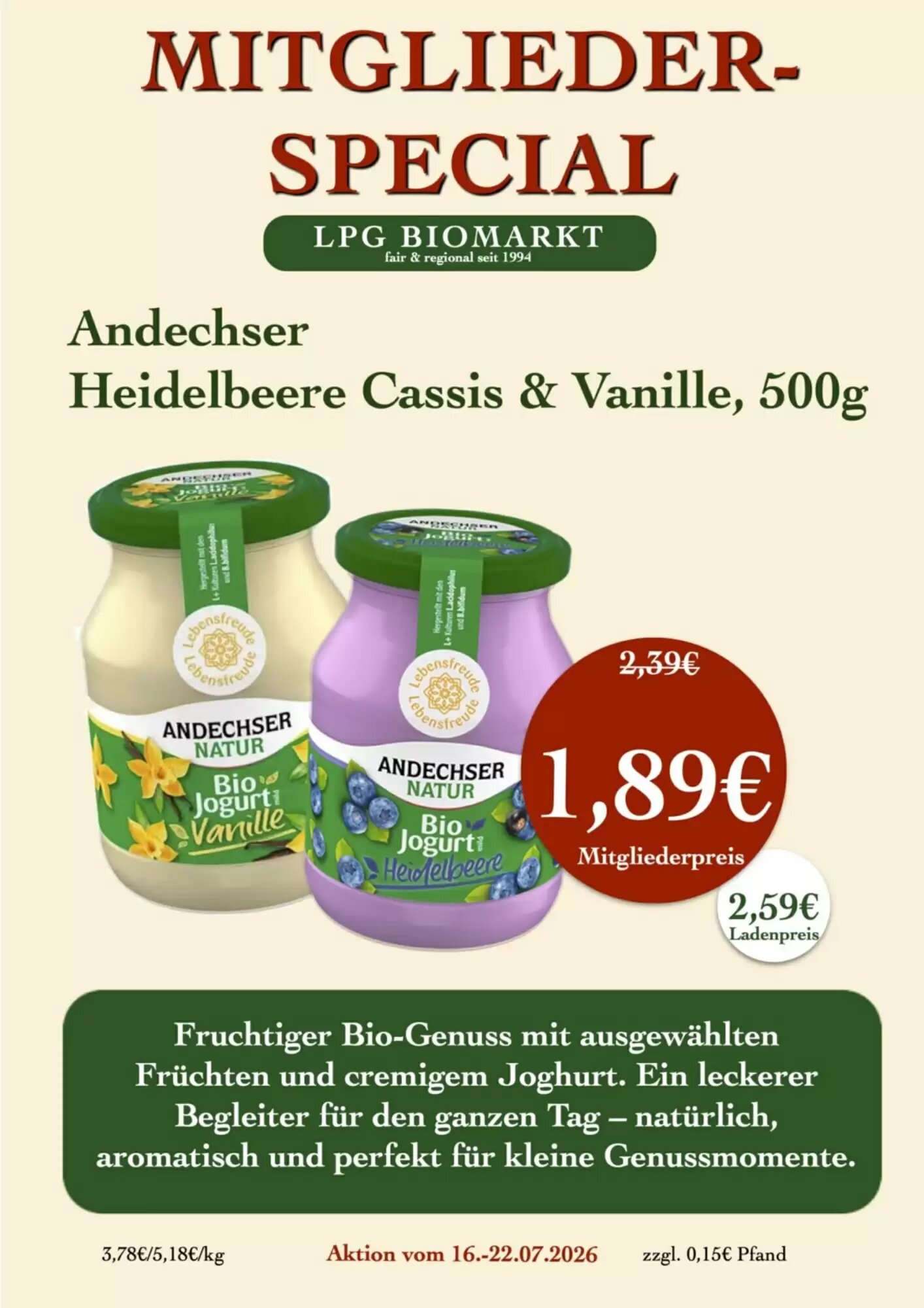 LPG Biomarkt Prospekt (ab 16.07.2026) zum Blättern - Seite 17
