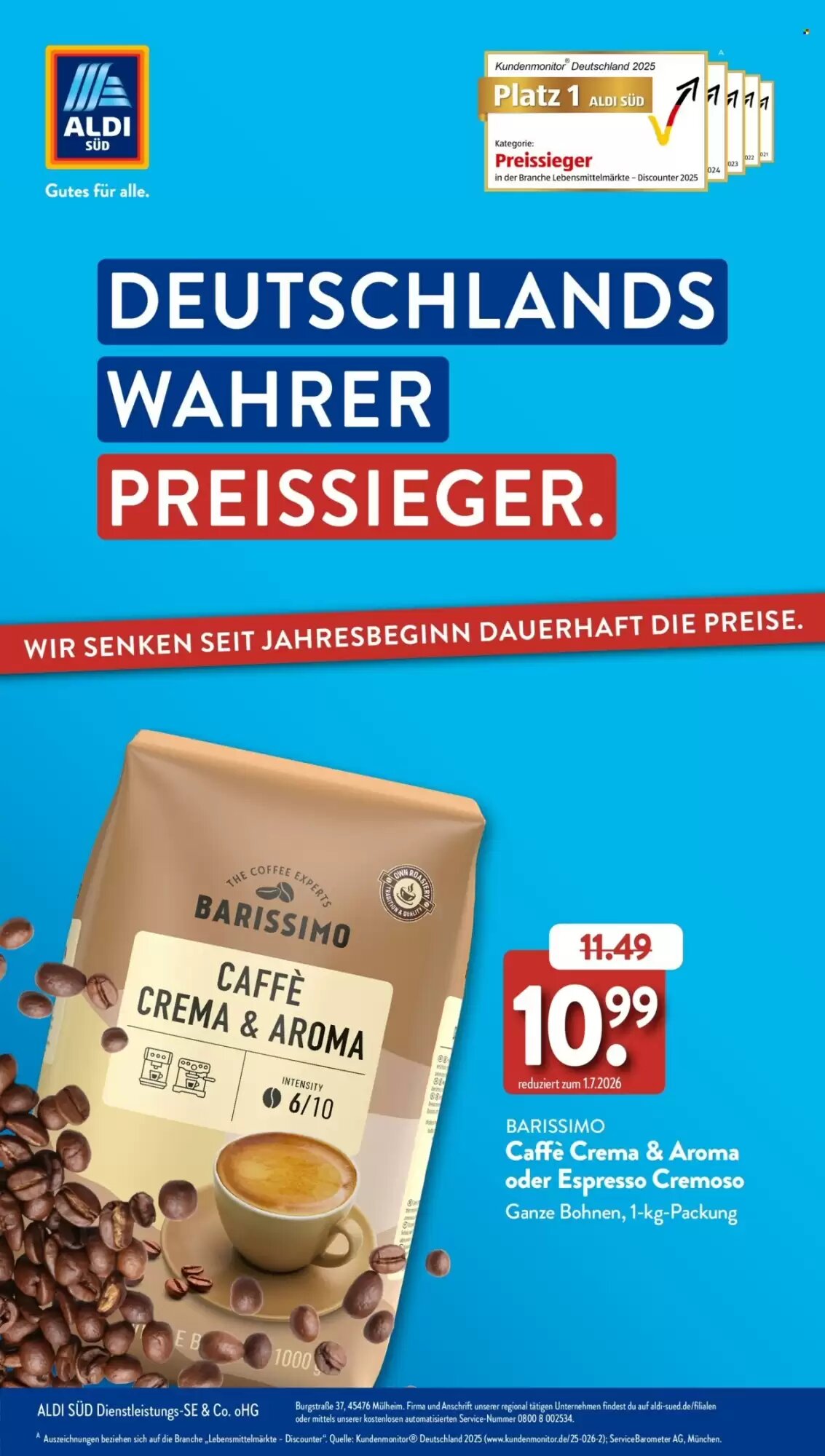 Aldi Süd Prospekt (ab 17.07.2026) zum Blättern - Seite 1