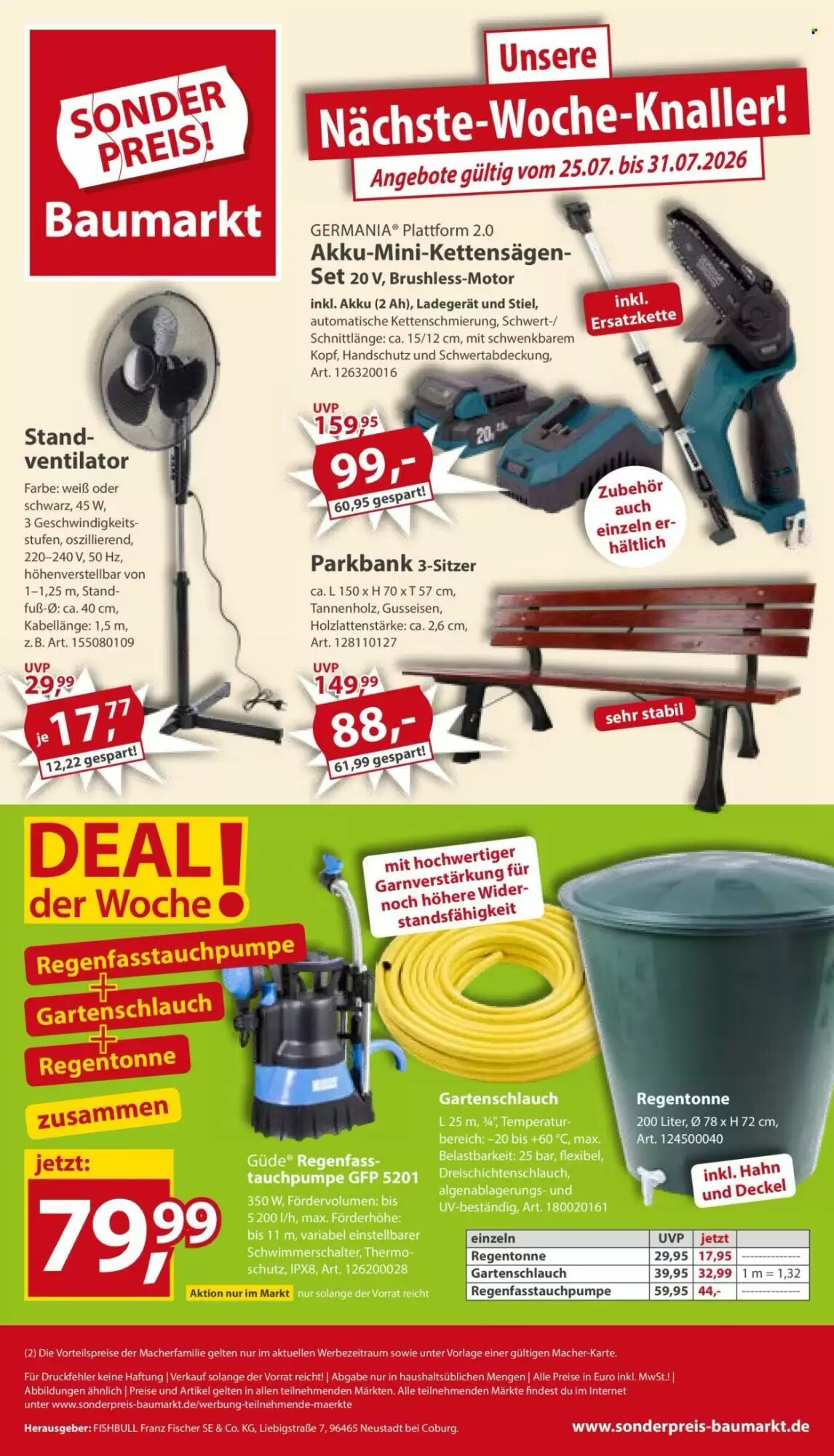 Sonderpreis Baumarkt Prospekt (ab 18.07.2026) zum Blättern - Seite 16