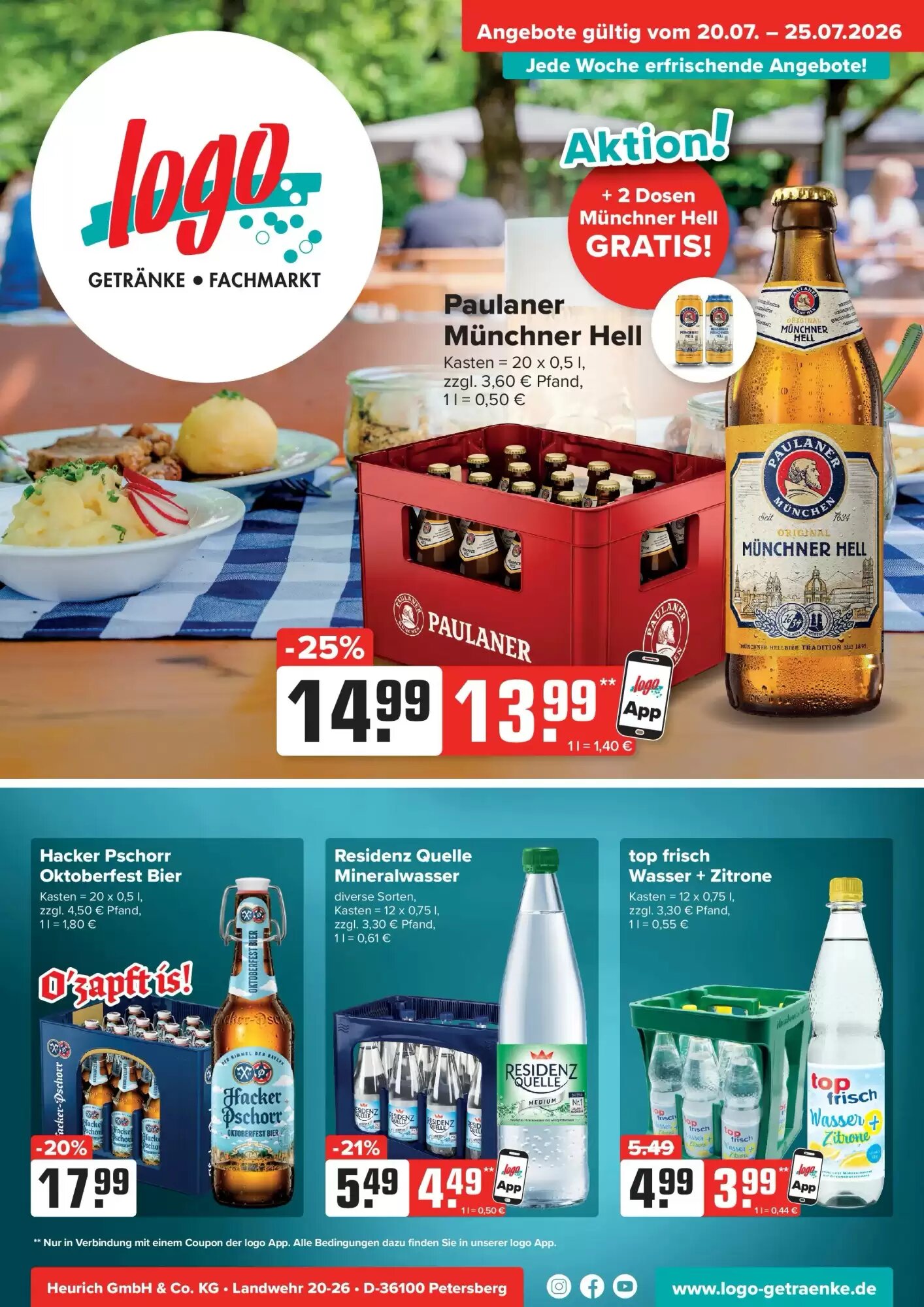 Logo Getränkemarkt Prospekt (ab 19.07.2026) zum Blättern - Seite 1