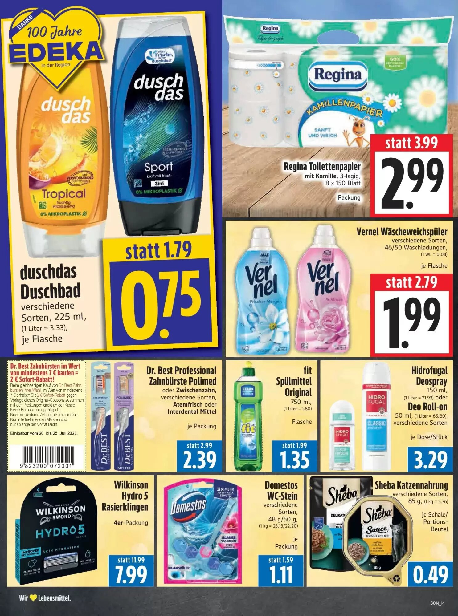 EDEKA Hahner Prospekt (ab 19.07.2026) zum Blättern - Seite 16