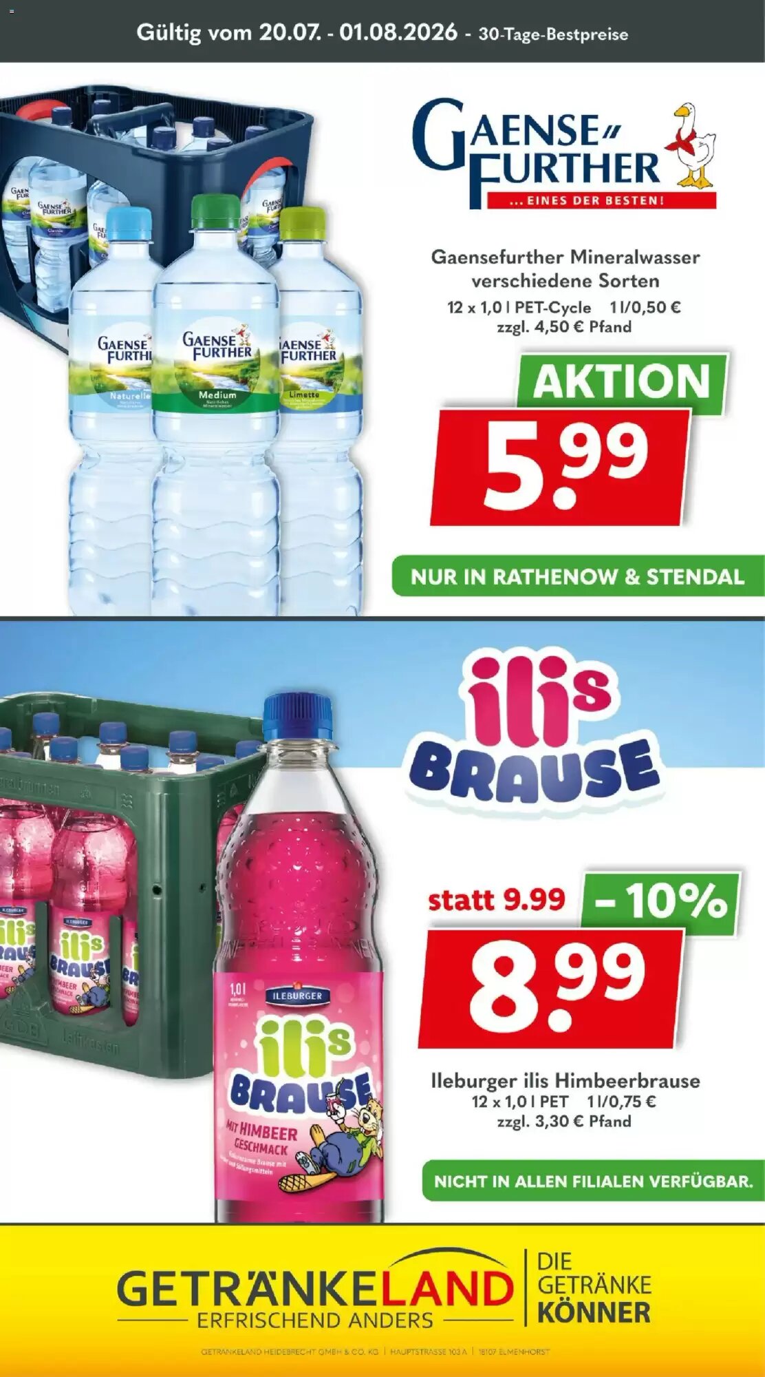Getränkeland Prospekt (ab 20.07.2026) zum Blättern - Seite 10