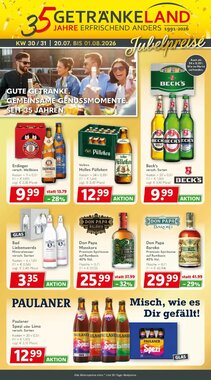 Getränkeland Prospekt (ab 20.07.2026) zum Blättern