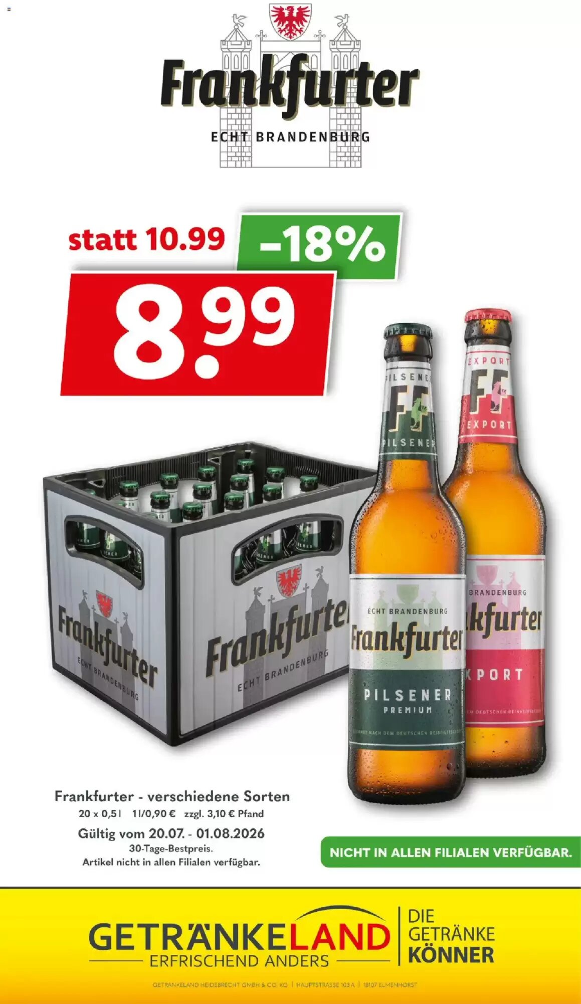 Getränkeland Prospekt (ab 20.07.2026) zum Blättern - Seite 9