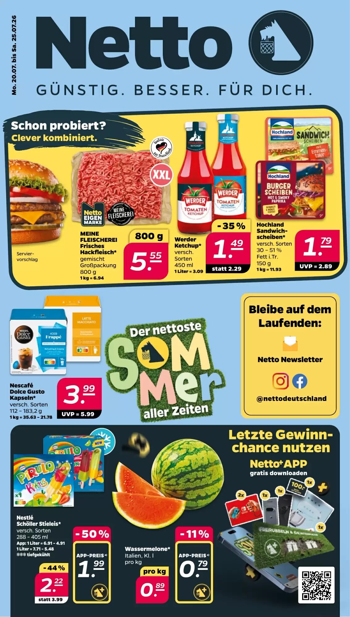 NETTO Prospekt (ab 20.07.2026) zum Blättern - Seite 1