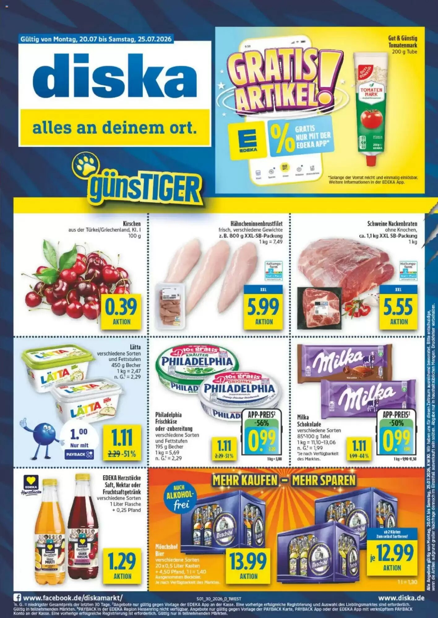 diska Prospekt (ab 20.07.2026) zum Blättern - Seite 1
