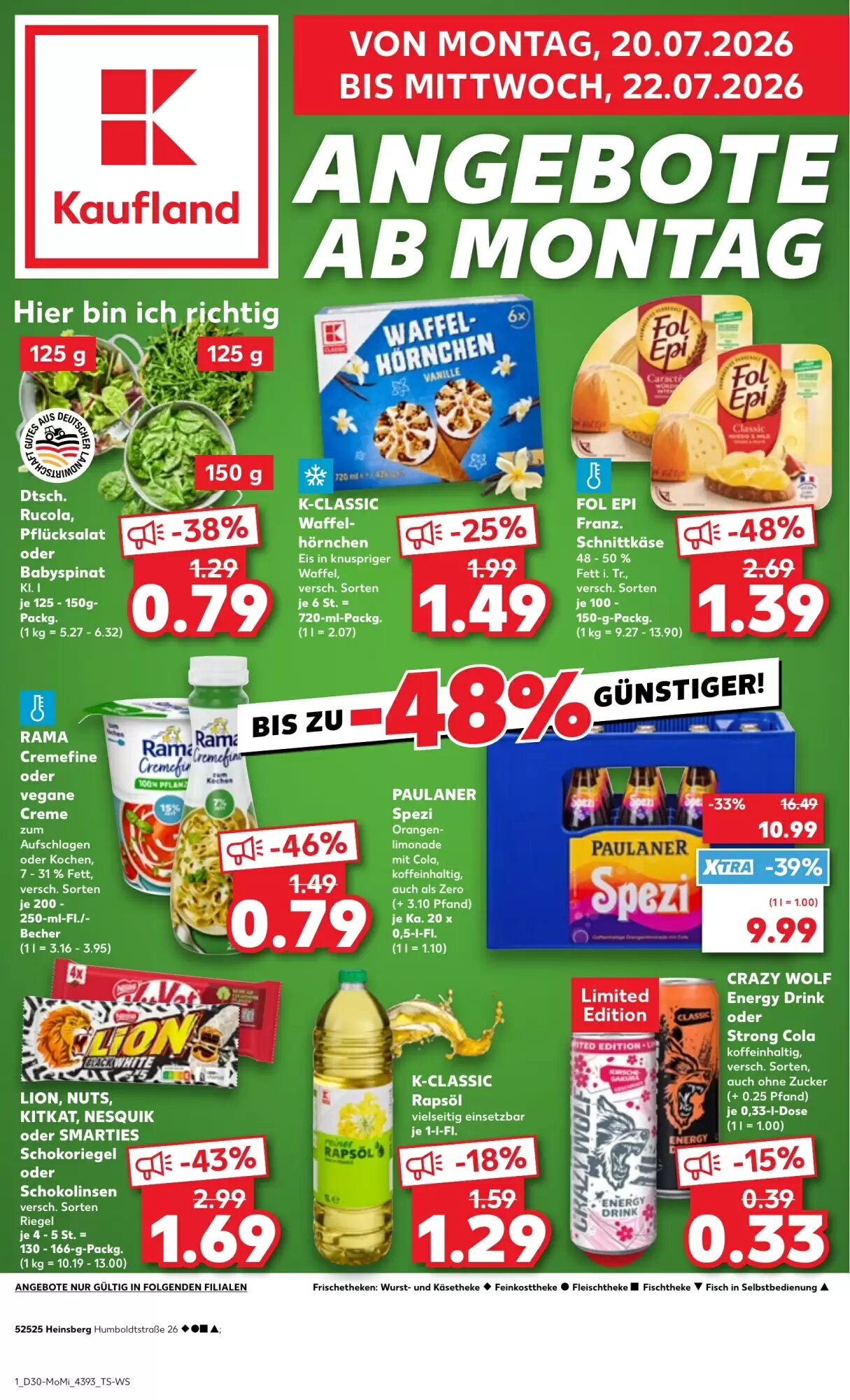 Kaufland Prospekt (ab 20.07.2026) zum Blättern - Seite 1