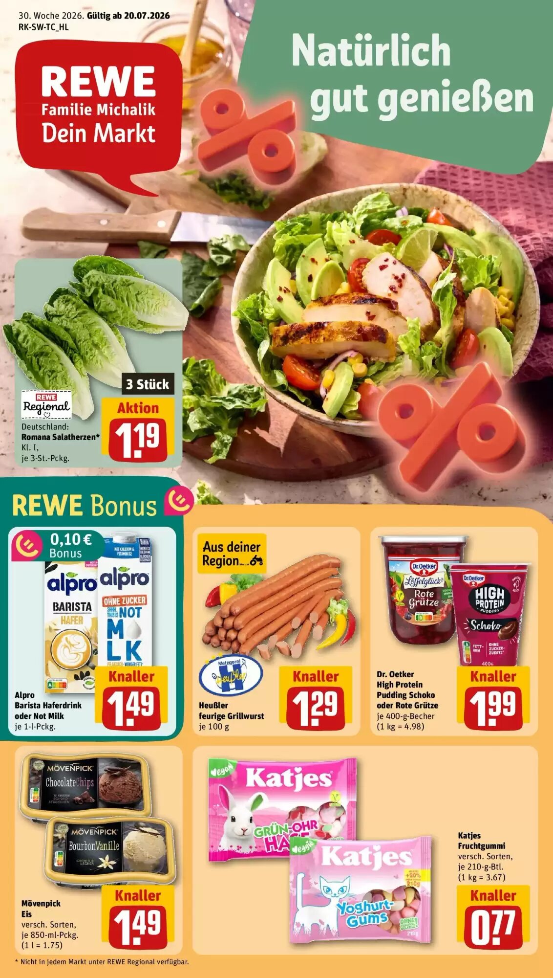 REWE Prospekt (ab 20.07.2026) zum Blättern - Seite 1