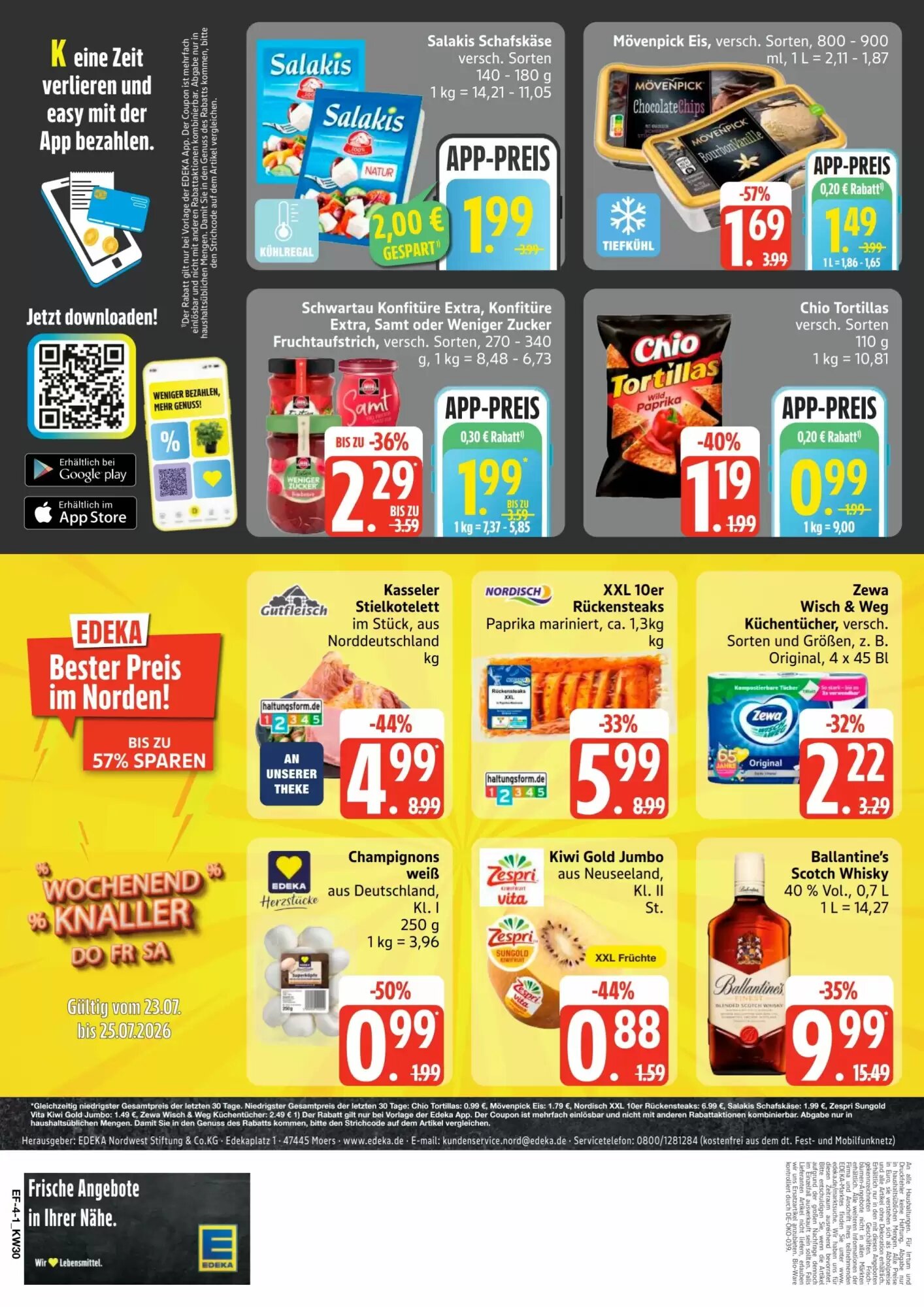 Edeka Frischemarkt Prospekt (ab 20.07.2026) zum Blättern - Seite 4
