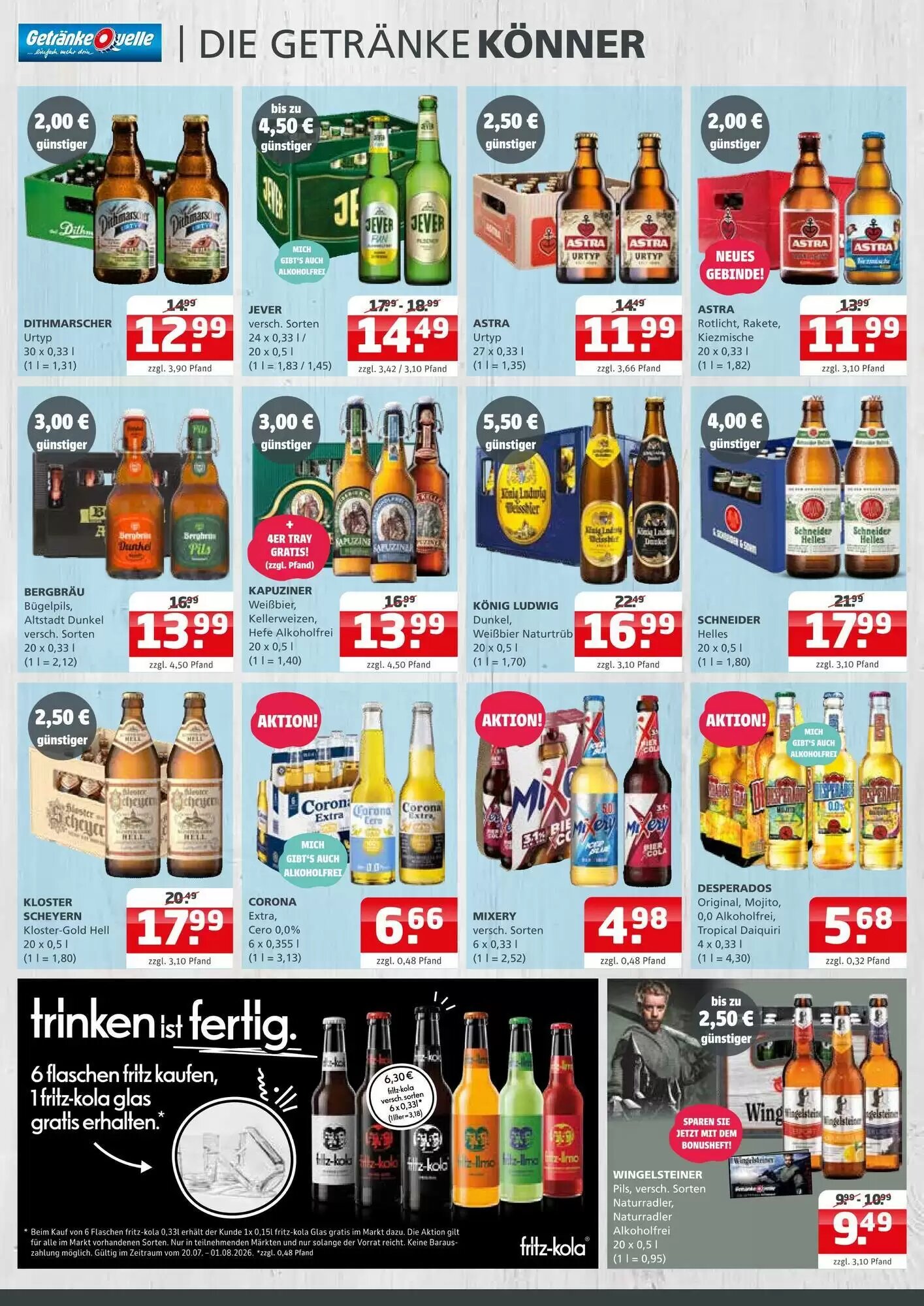 Getränke Quelle Prospekt (ab 20.07.2026) zum Blättern - Seite 2