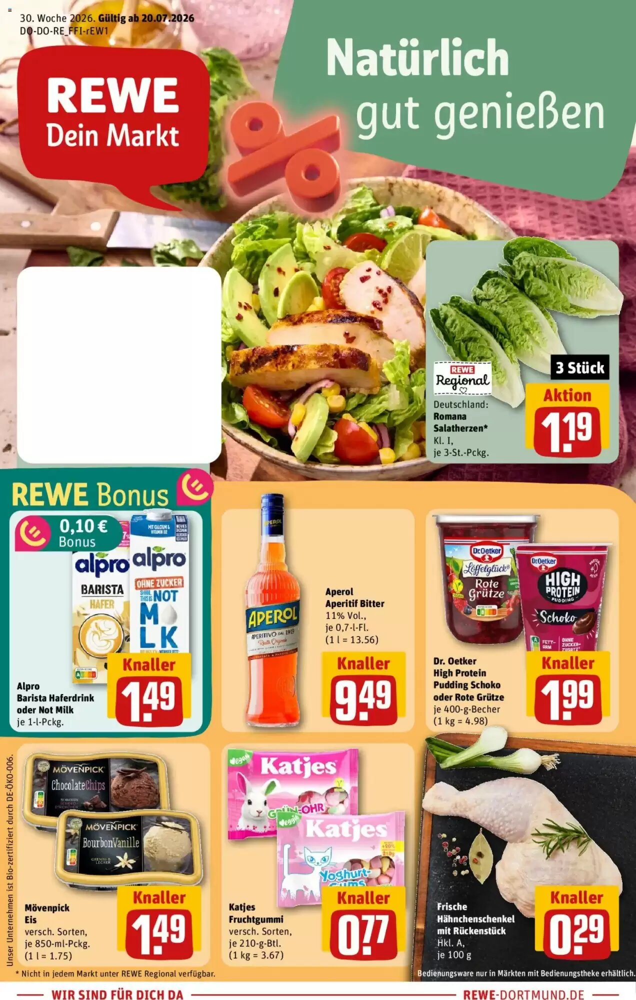 REWE Kaufpark Prospekt (ab 20.07.2026) zum Blättern - Seite 1