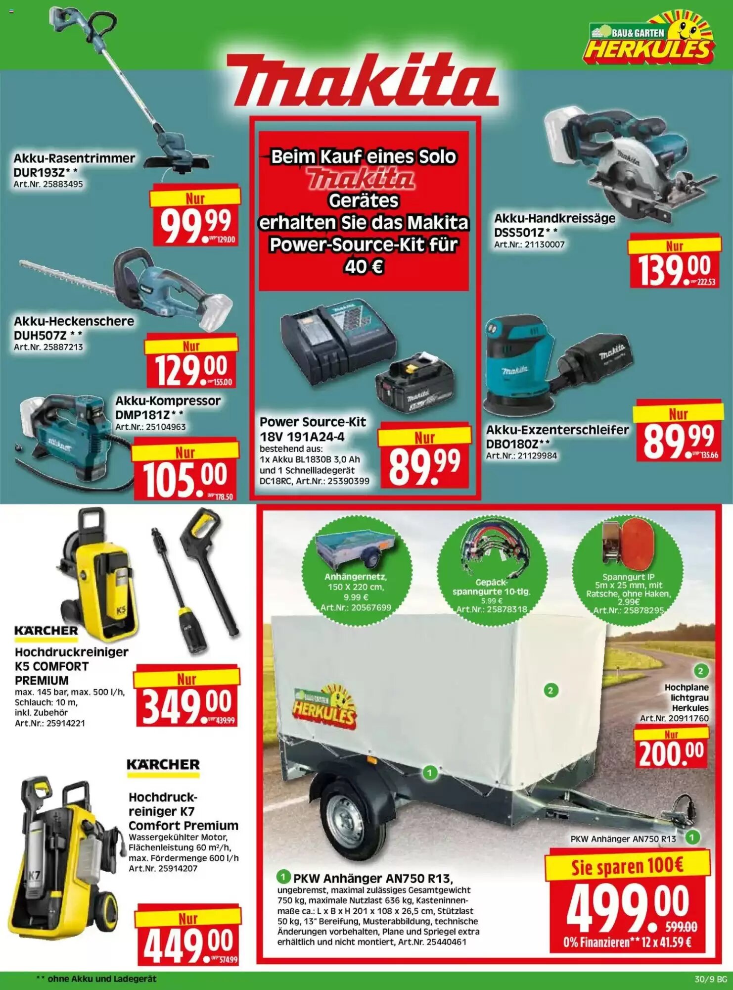 Herkules Baumarkt Prospekt (ab 20.07.2026) zum Blättern - Seite 9