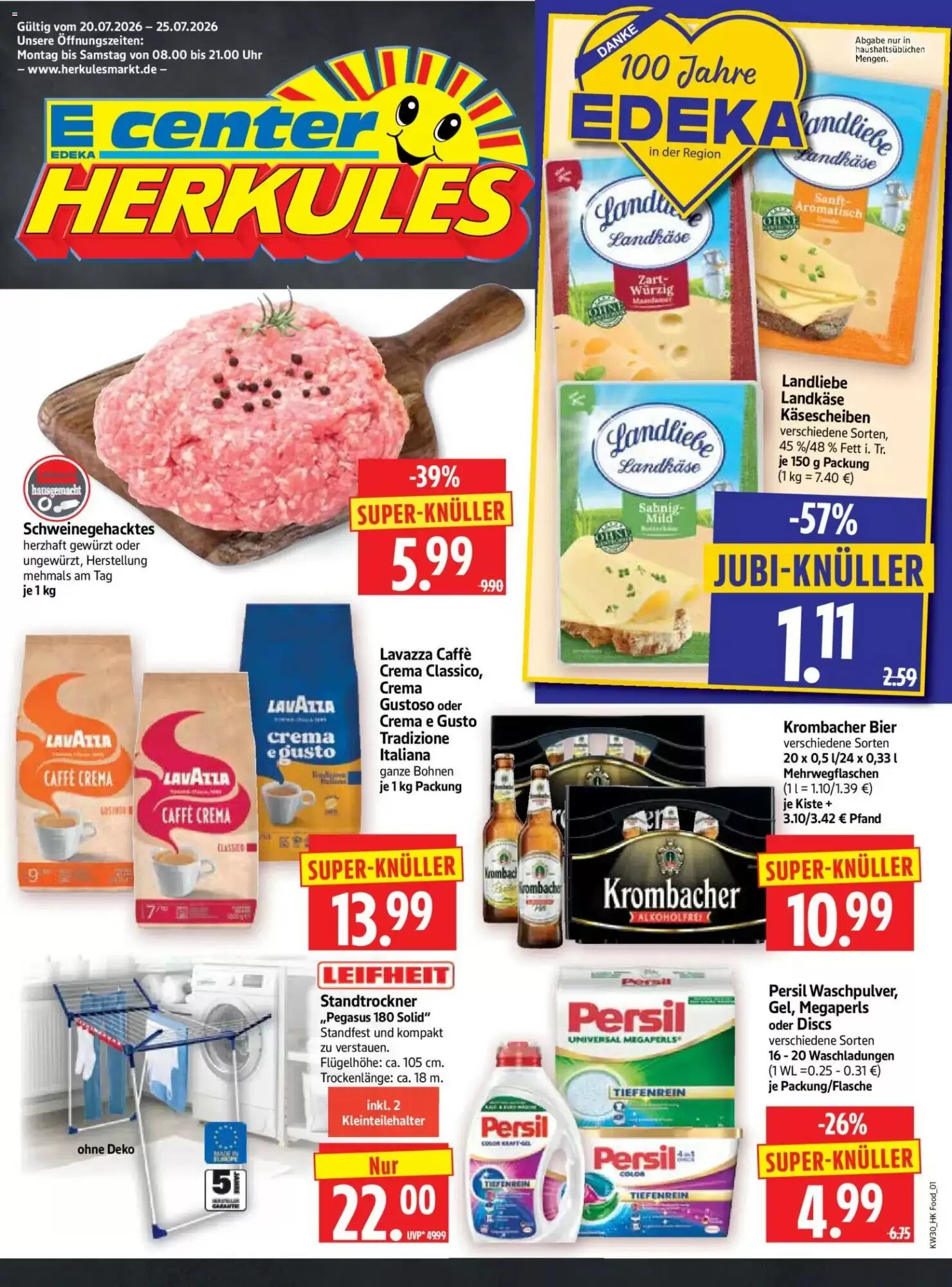 Edeka Herkules Prospekt (ab 20.07.2026) zum Blättern - Seite 1