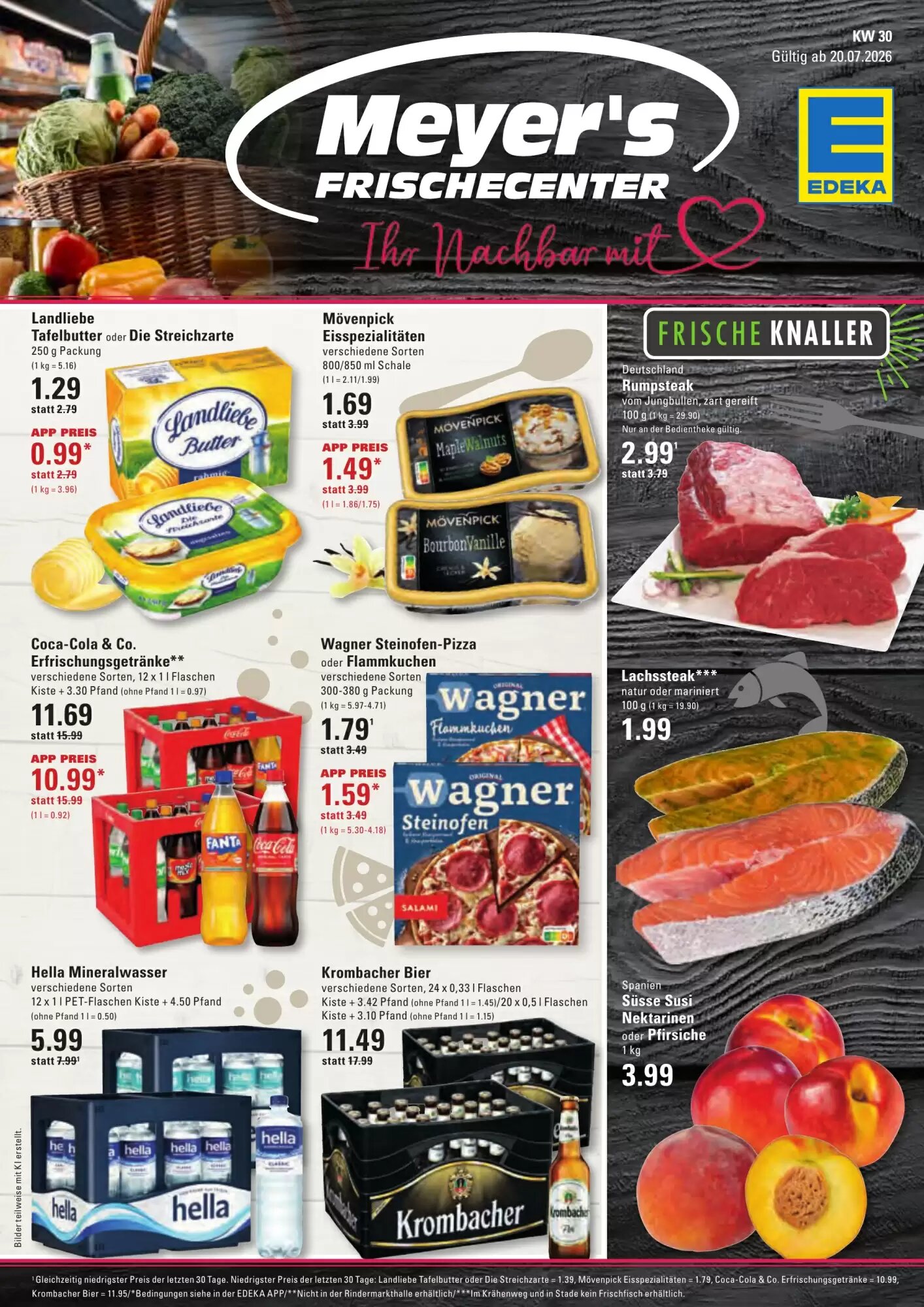Meyer's Frischemarkt Prospekt (ab 20.07.2026) zum Blättern - Seite 1