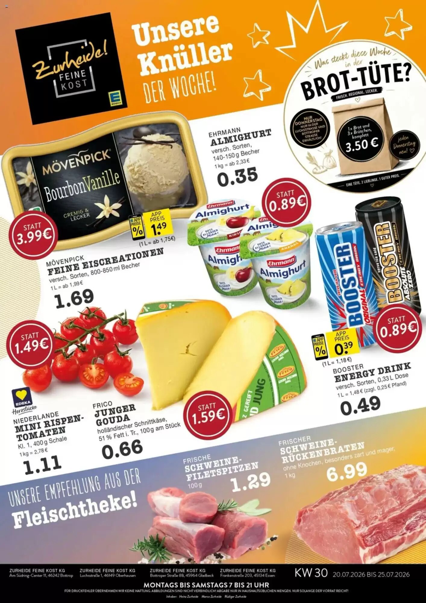 Edeka Zurheide Prospekt (ab 20.07.2026) zum Blättern - Seite 1