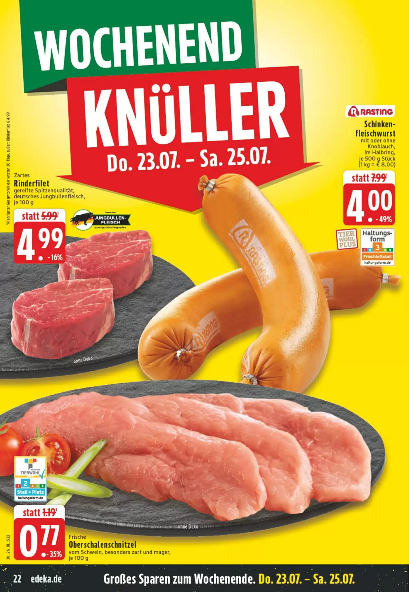 EDEKA Stralsund Prospekt (ab 20.07.2026) zum Blättern - Seite 22