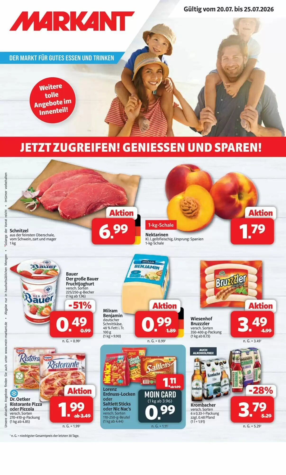 Markant Markt Prospekt (ab 21.07.2026) zum Blättern - Seite 1