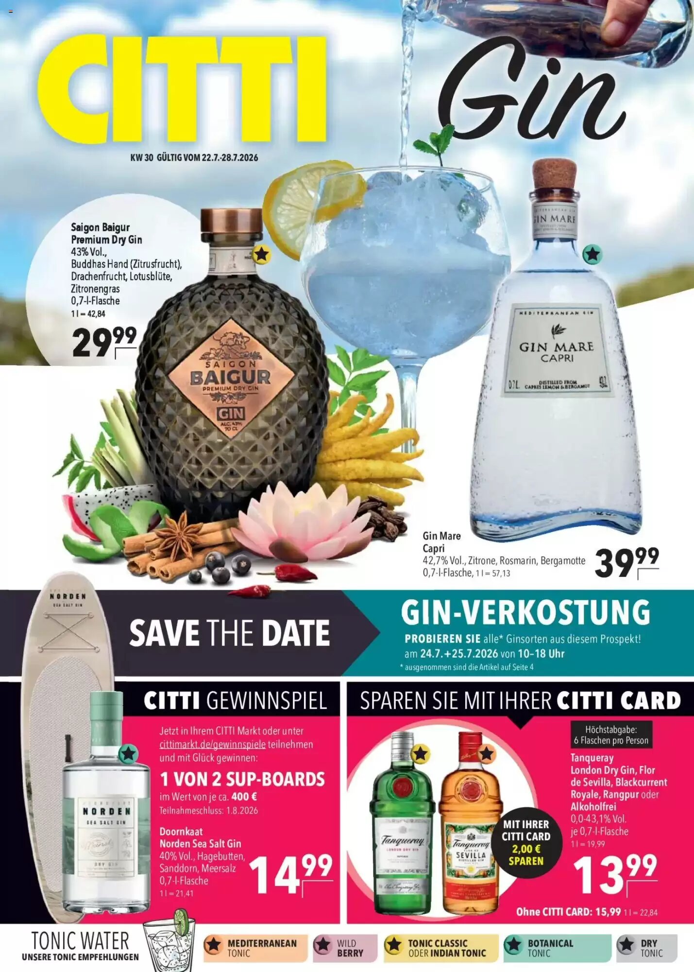 CITTI Markt Prospekt (ab 22.07.2026) zum Blättern - Seite 1