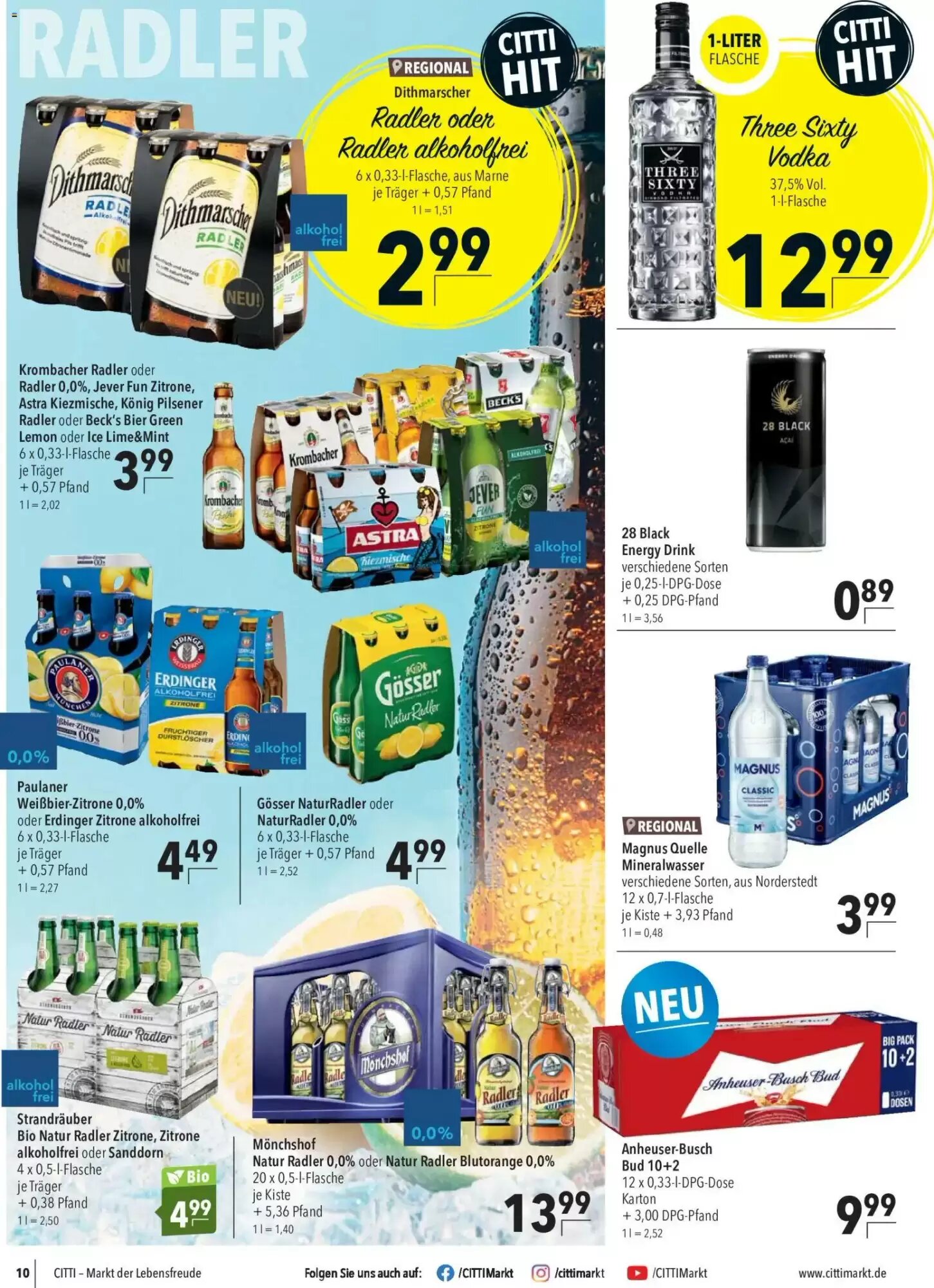 CITTI Markt Prospekt (ab 22.07.2026) zum Blättern - Seite 10