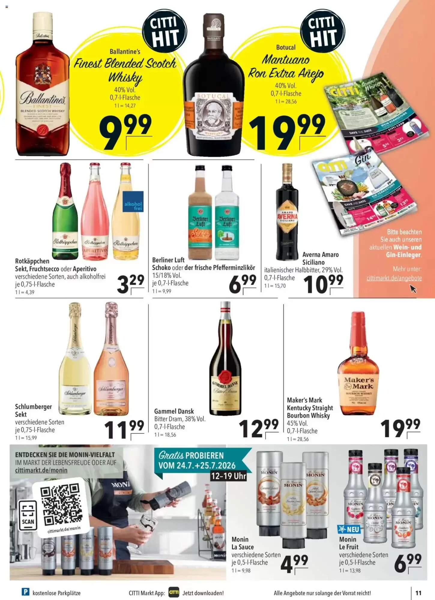CITTI Markt Prospekt (ab 22.07.2026) zum Blättern - Seite 11