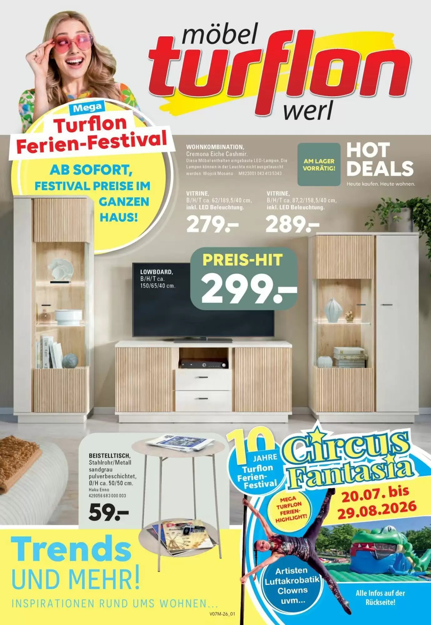 Möbel Turflon Prospekt (ab 22.07.2026) zum Blättern - Seite 1