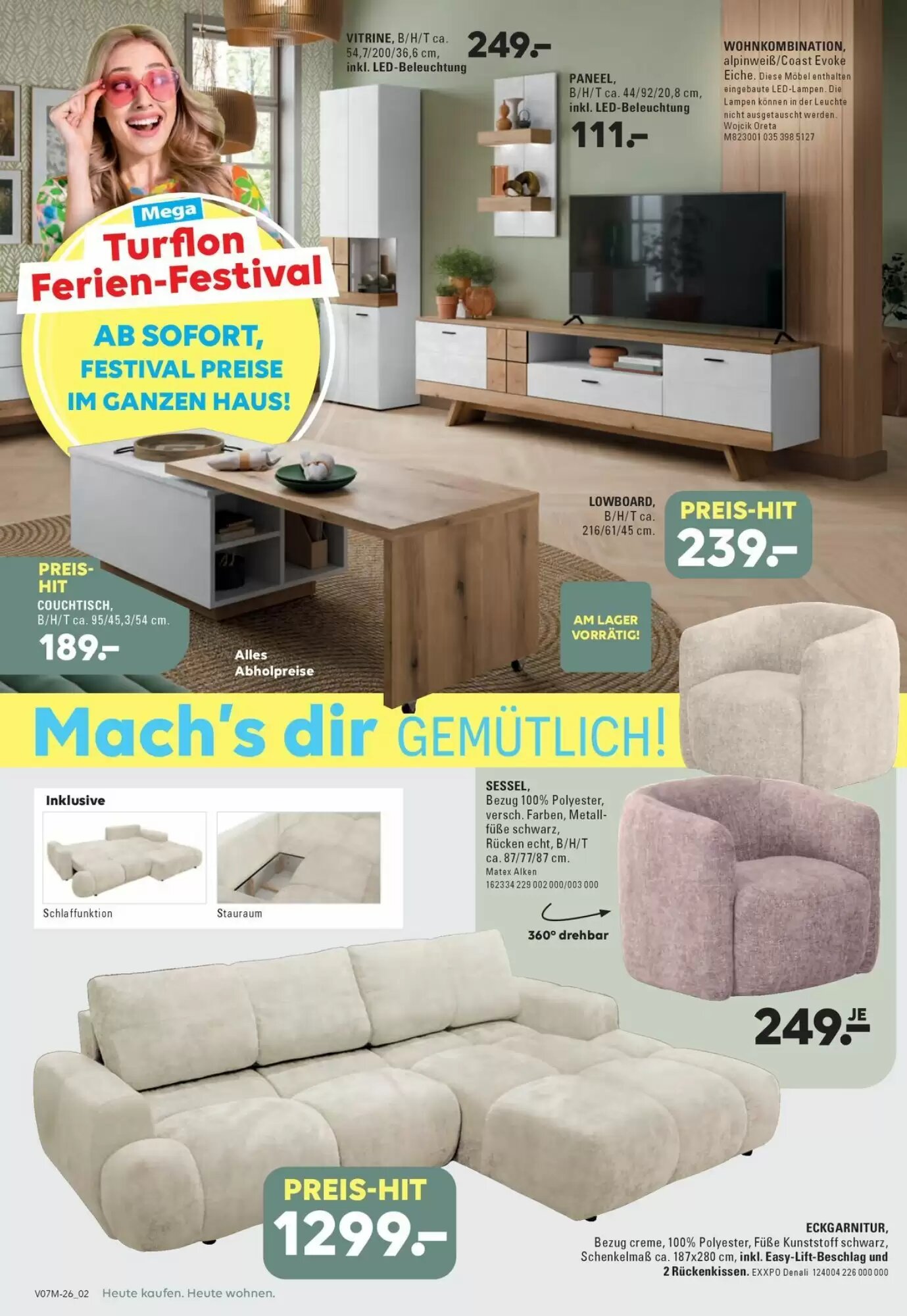 Möbel Turflon Prospekt (ab 22.07.2026) zum Blättern - Seite 2