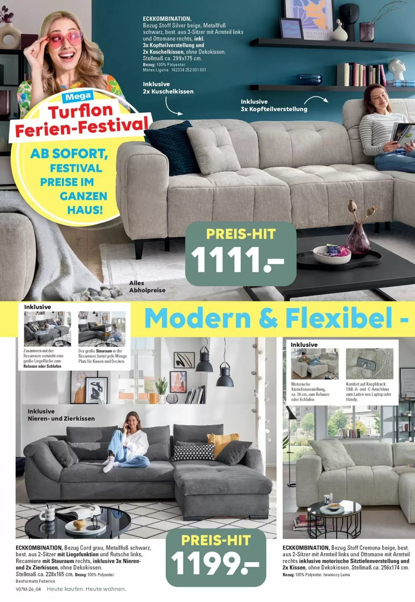 Möbel Turflon Prospekt (ab 22.07.2026) zum Blättern - Seite 4