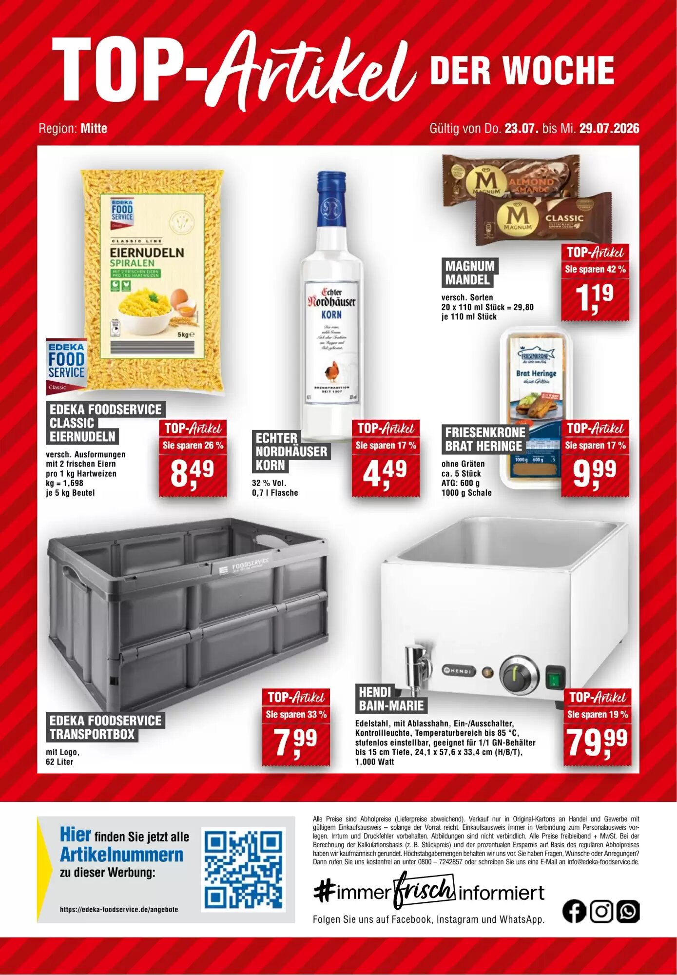 EDEKA Foodservice Prospekt (ab 23.07.2026) zum Blättern - Seite 14