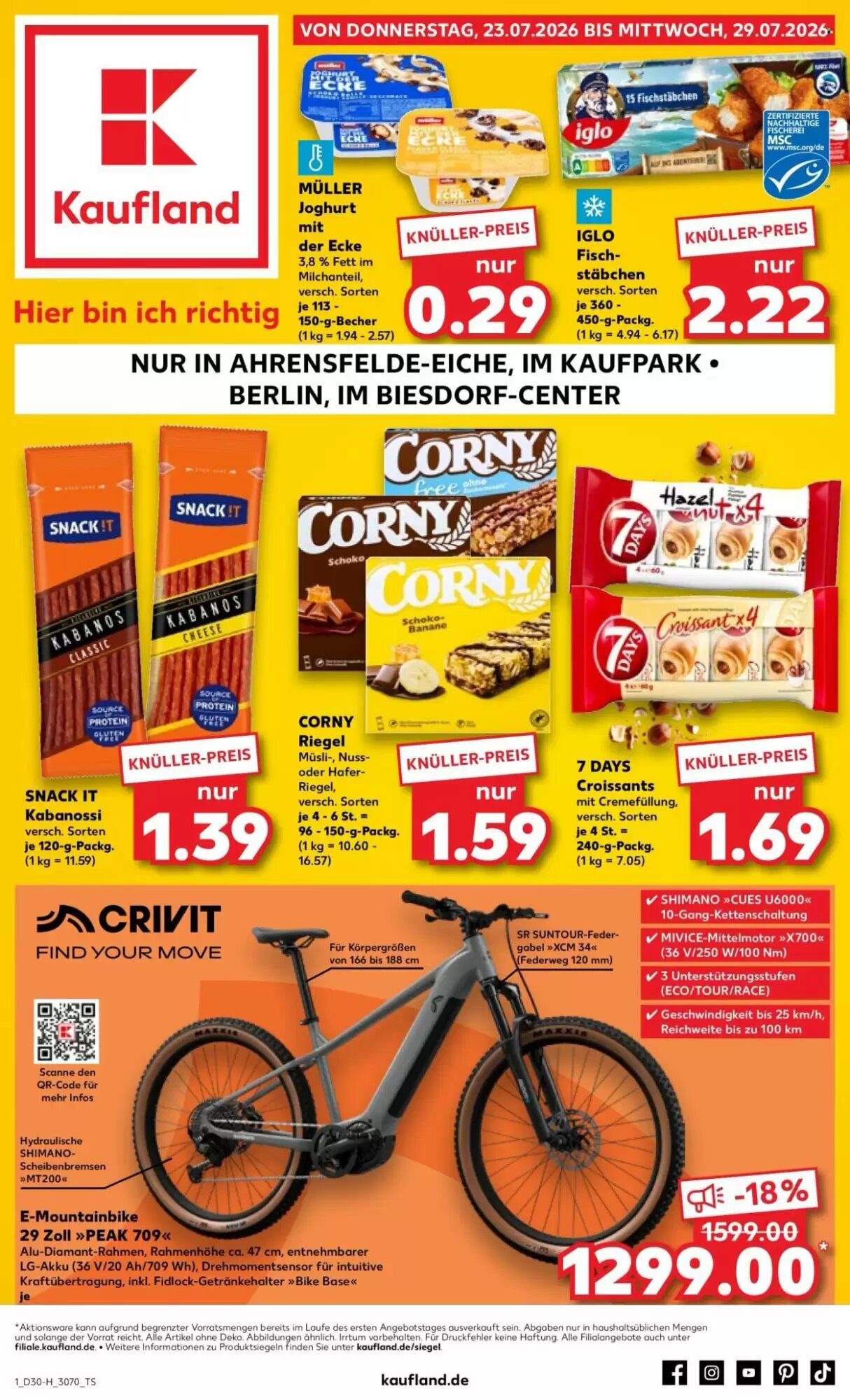Kaufland Prospekt (ab 23.07.2026) zum Blättern - Seite 1