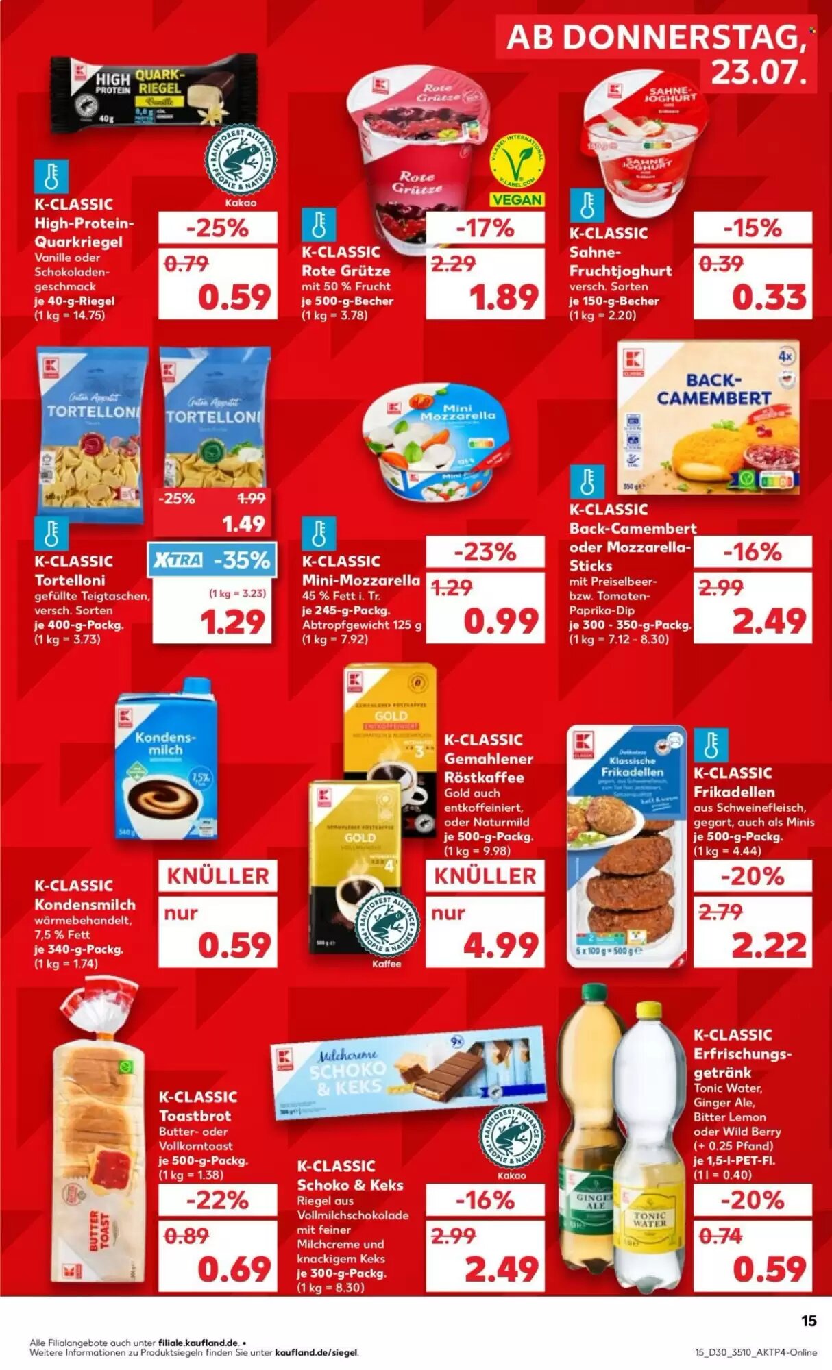 Kaufland Prospekt (ab 23.07.2026) zum Blättern - Seite 15
