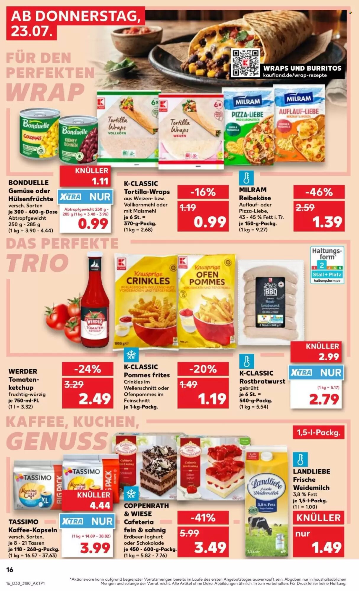 Kaufland Prospekt (ab 23.07.2026) zum Blättern - Seite 16