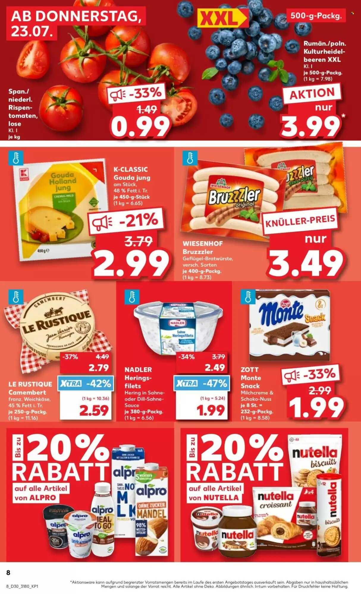 Kaufland Prospekt (ab 23.07.2026) zum Blättern - Seite 8