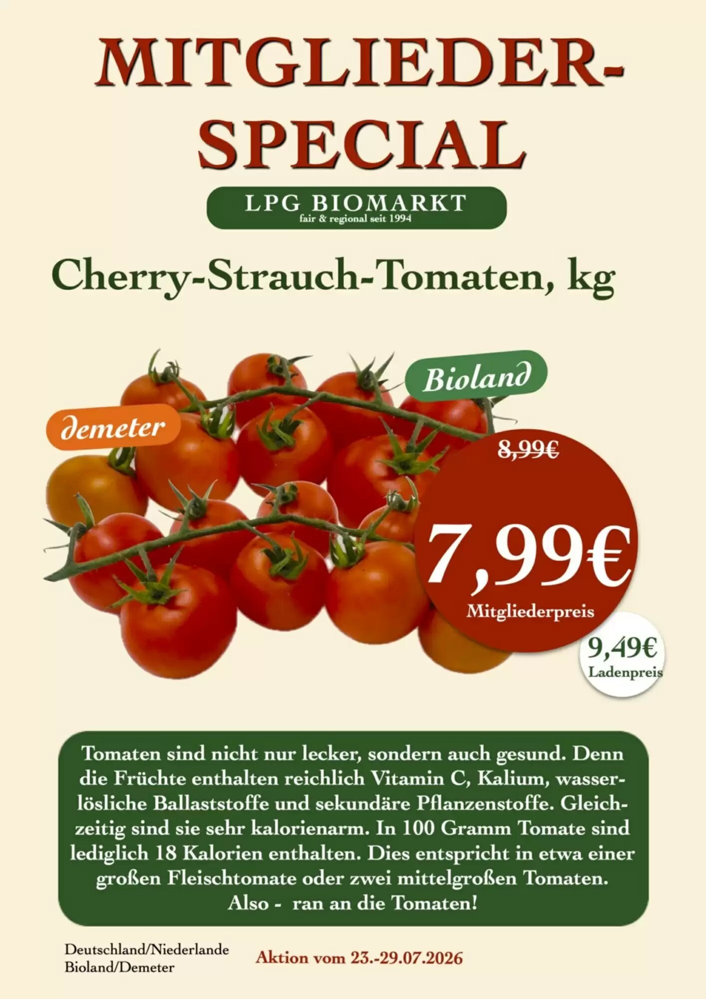LPG Biomarkt Prospekt (ab 23.07.2026) zum Blättern - Seite 18