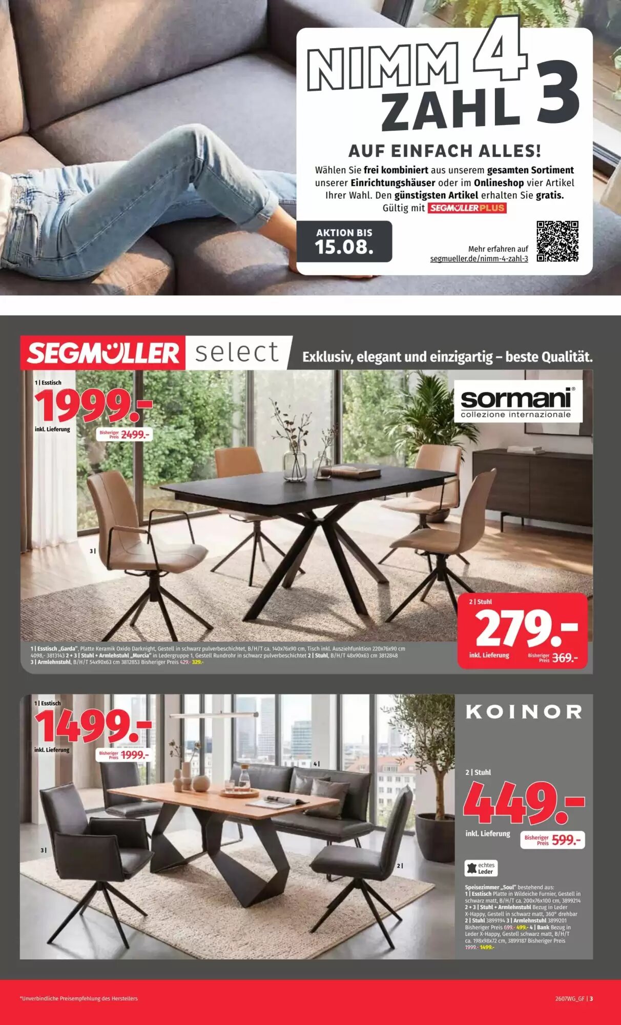 Segmüller Prospekt (ab 24.07.2026) zum Blättern - Seite 3