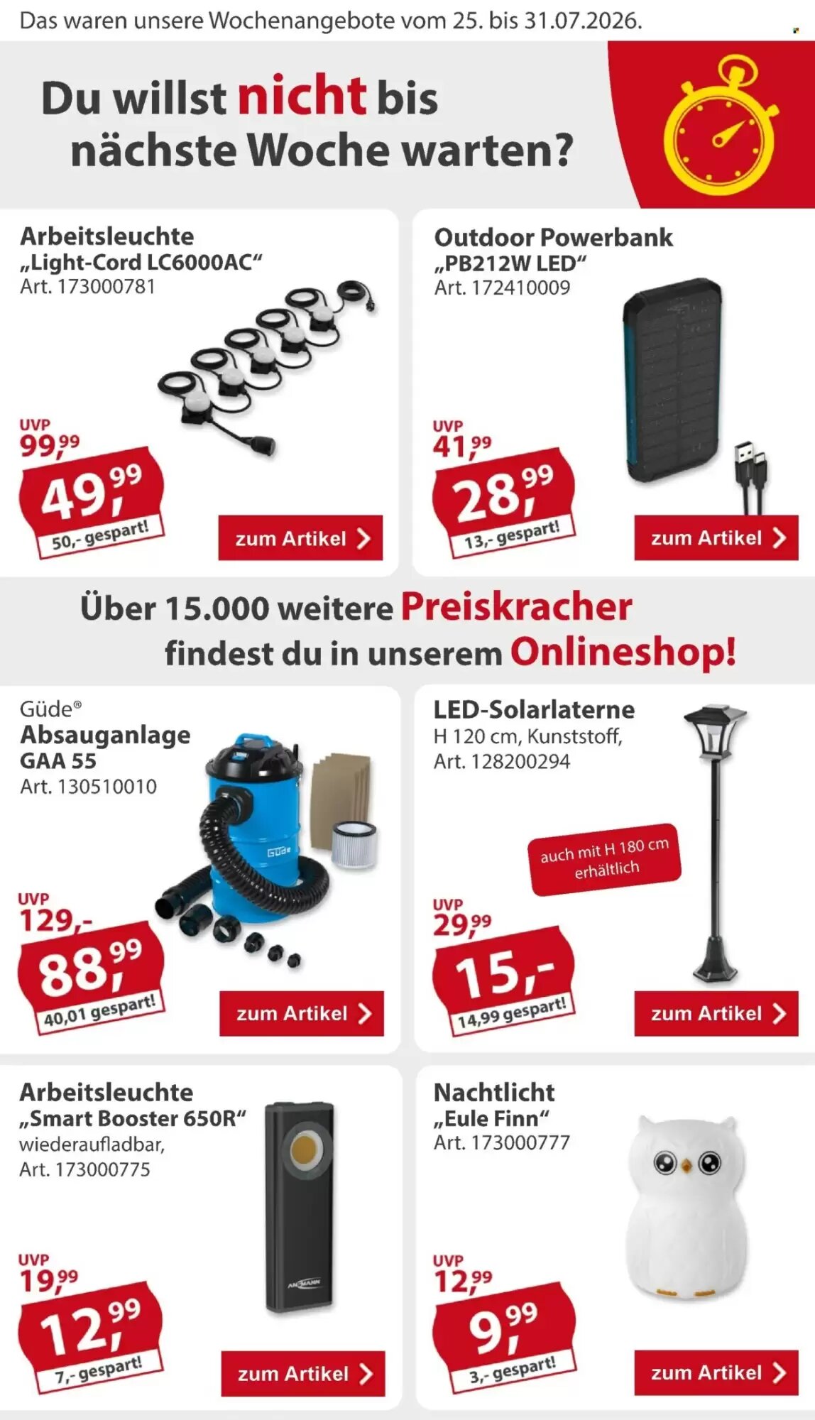 Sonderpreis Baumarkt Prospekt (ab 25.07.2026) zum Blättern - Seite 2