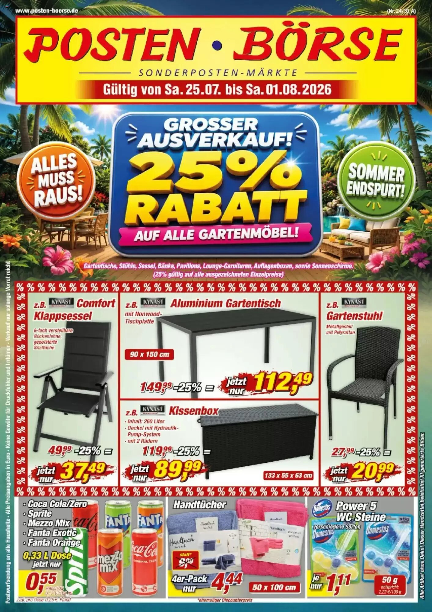 Posten Börse Prospekt (ab 25.07.2026) zum Blättern - Seite 1