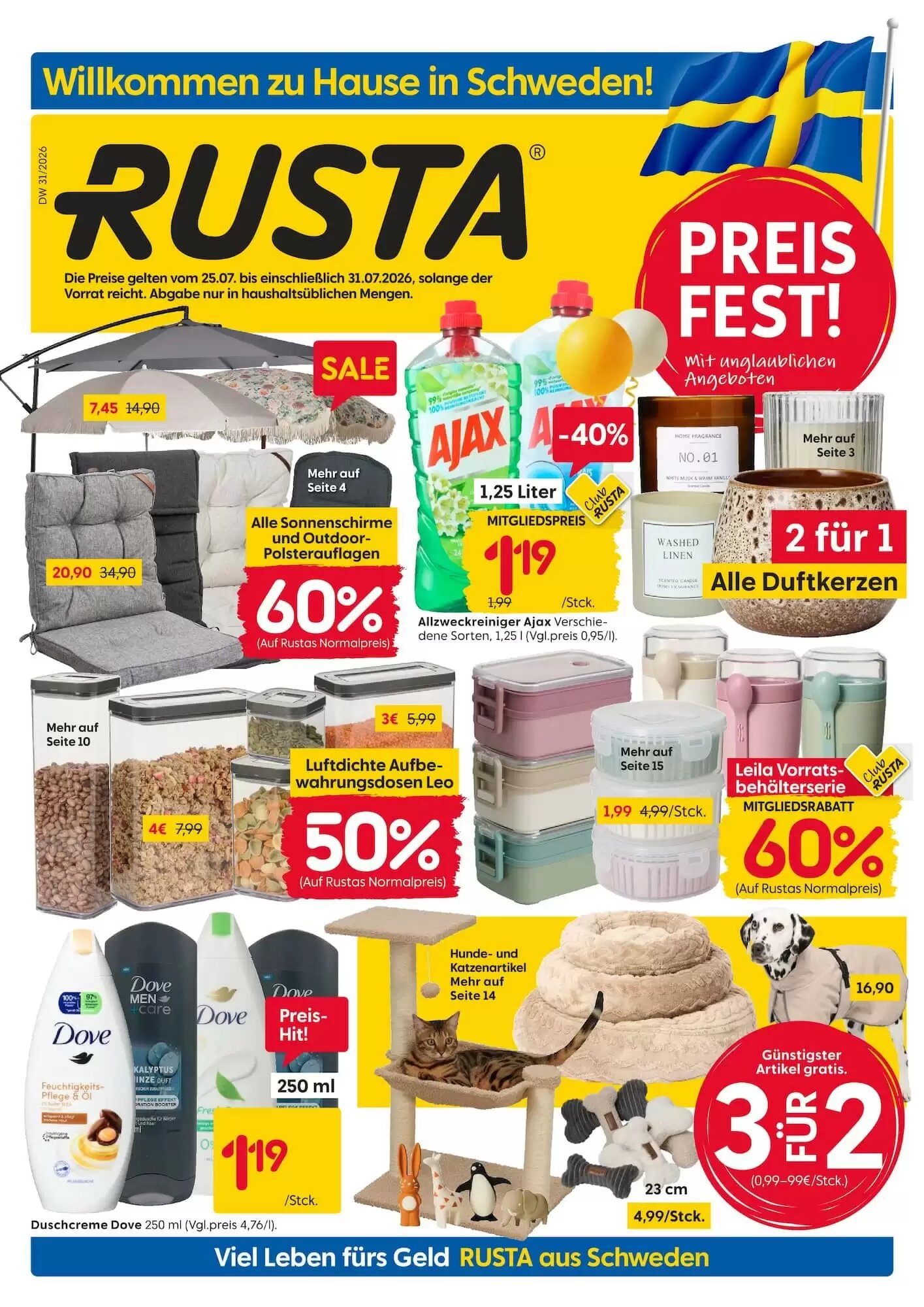 Rusta Prospekt (ab 25.07.2026) zum Blättern - Seite 1