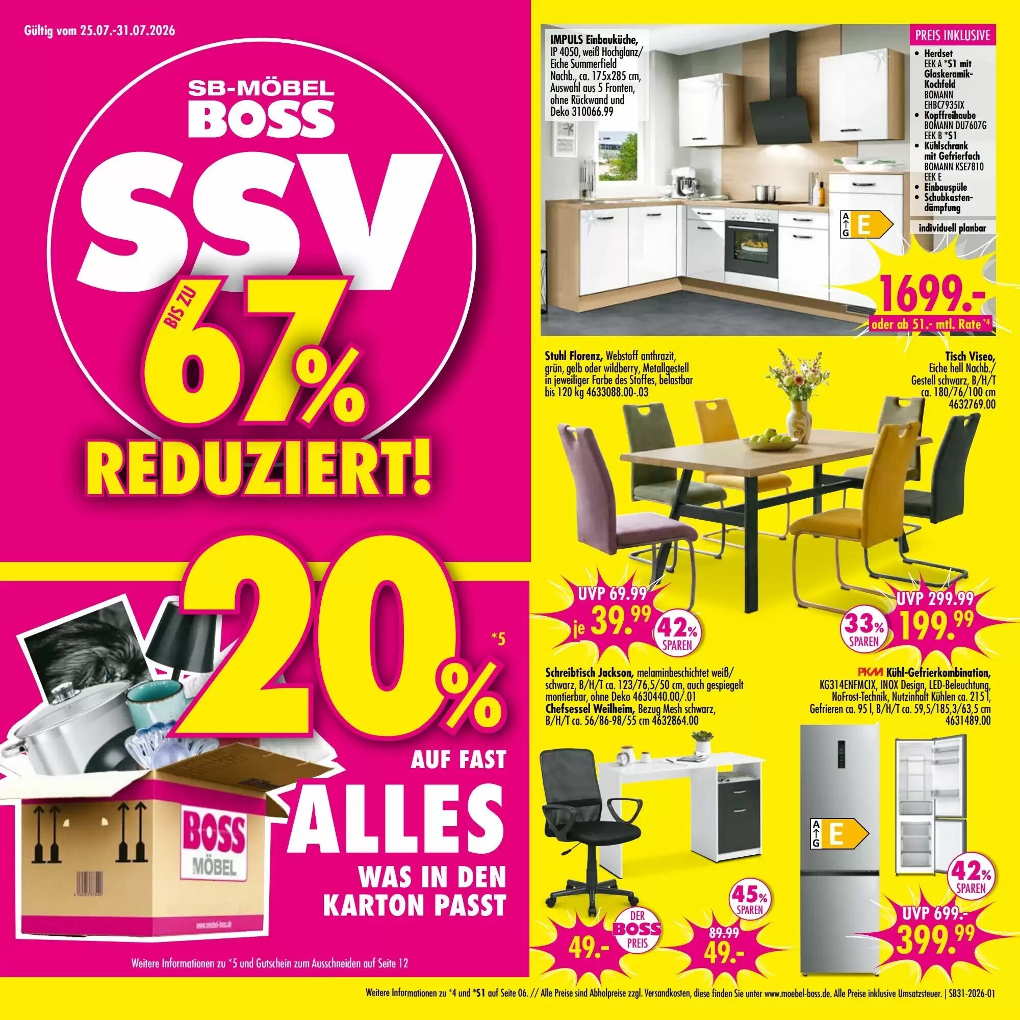 Möbel Boss Prospekt (ab 25.07.2026) zum Blättern - Seite 1
