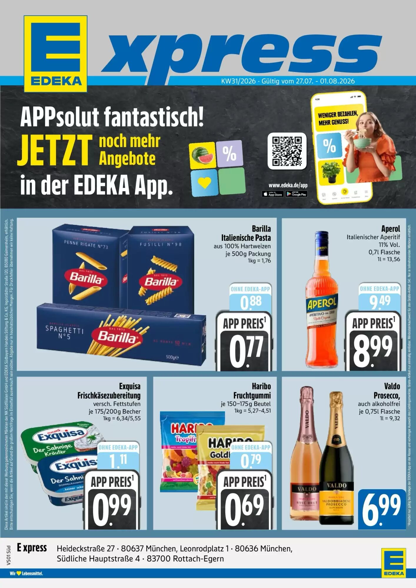 Edeka Xpress Prospekt (ab 26.07.2026) zum Blättern - Seite 1