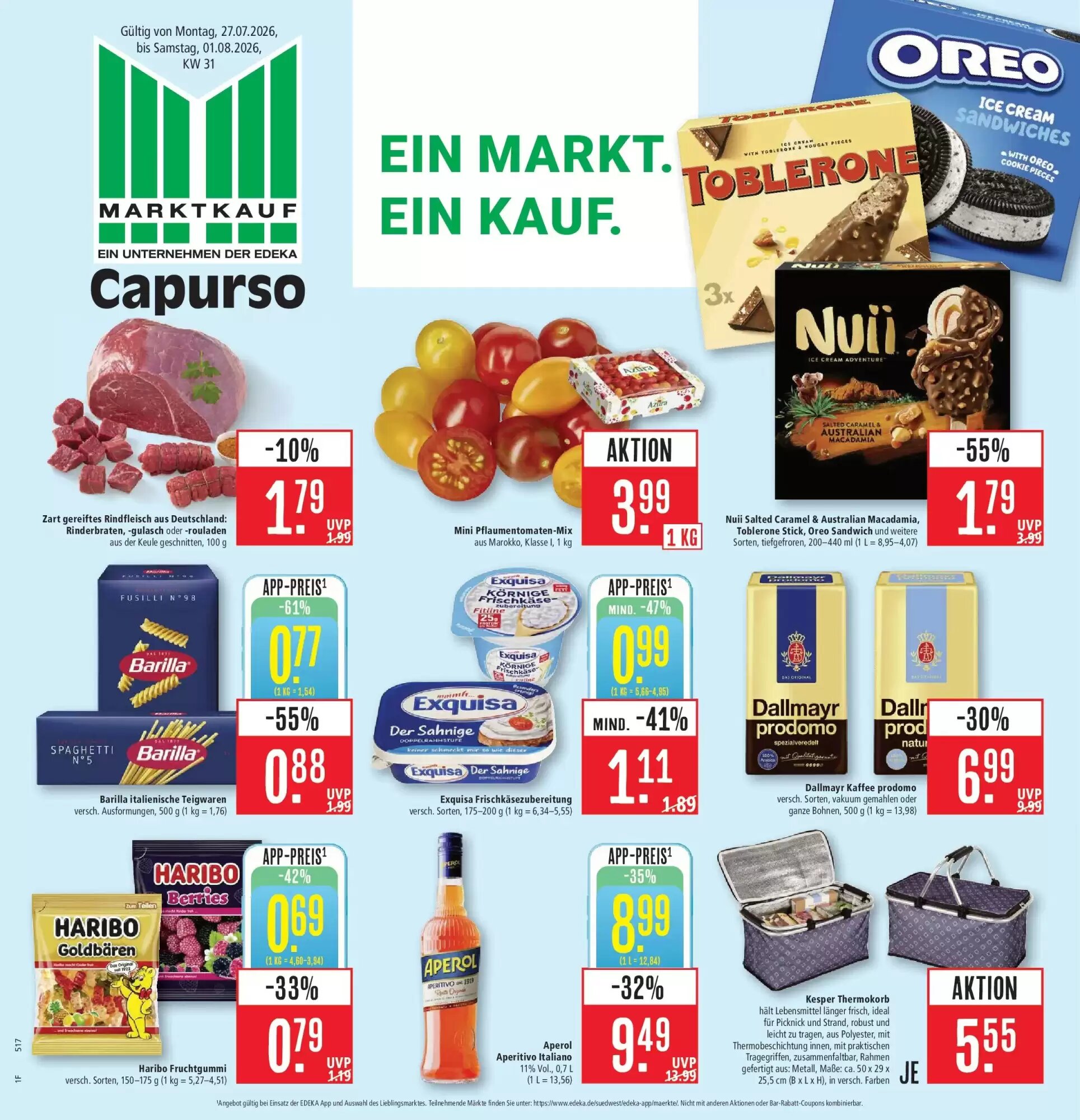 Marktkauf Prospekt (ab 26.07.2026) zum Blättern - Seite 1