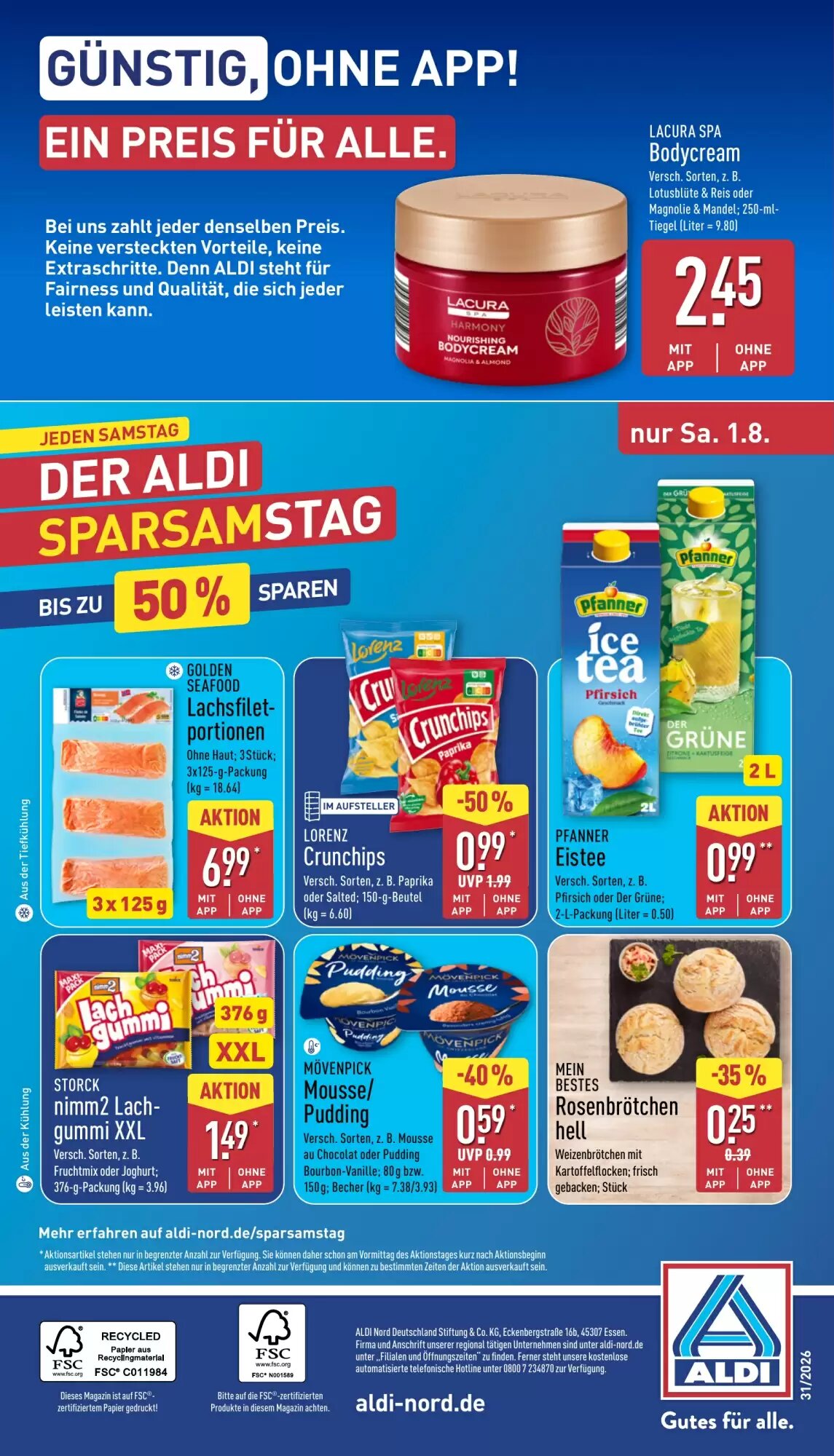 Aldi Nord Prospekt (ab 27.07.2026) zum Blättern - Seite 38