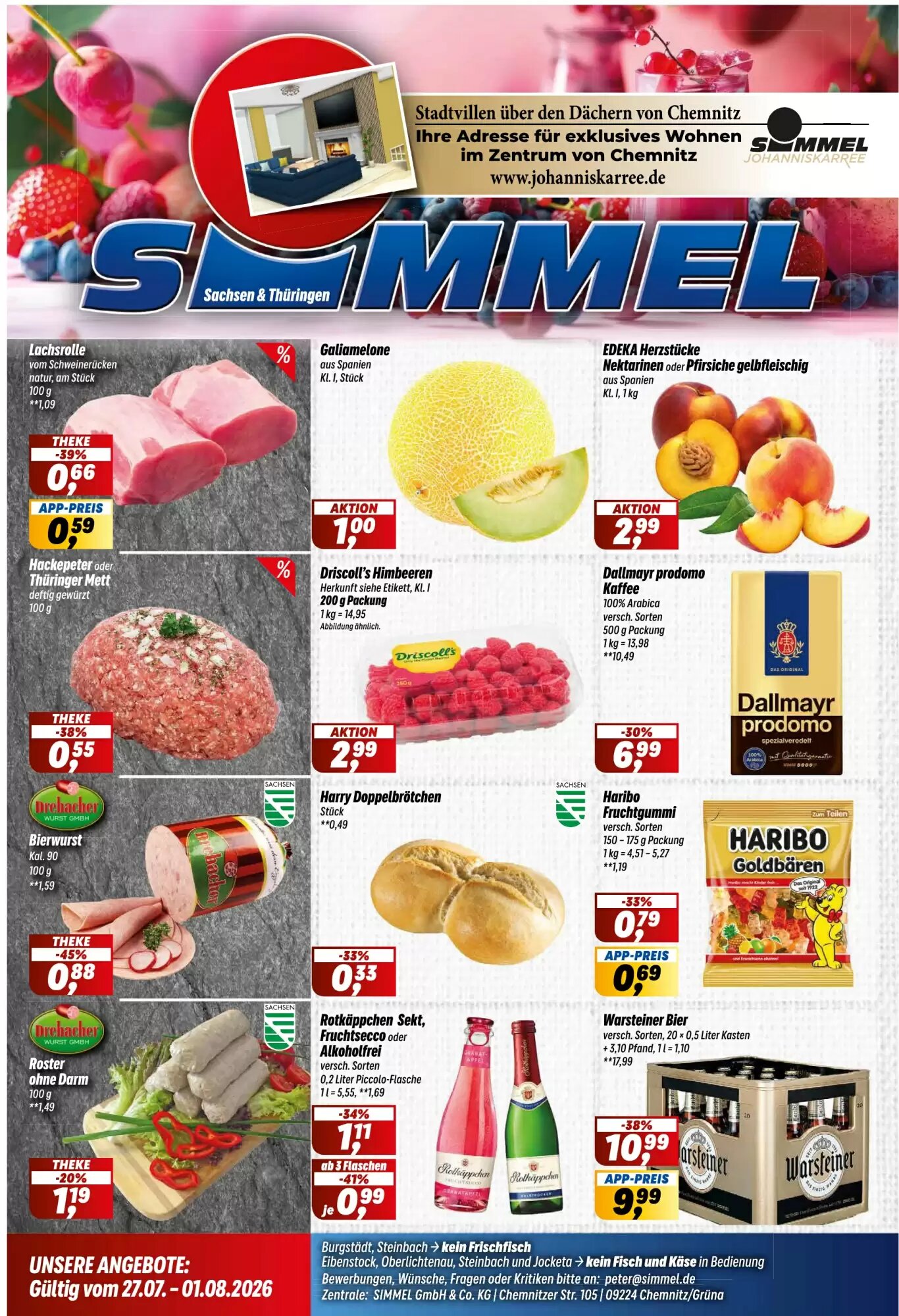 Simmel Prospekt (ab 27.07.2026) zum Blättern - Seite 1