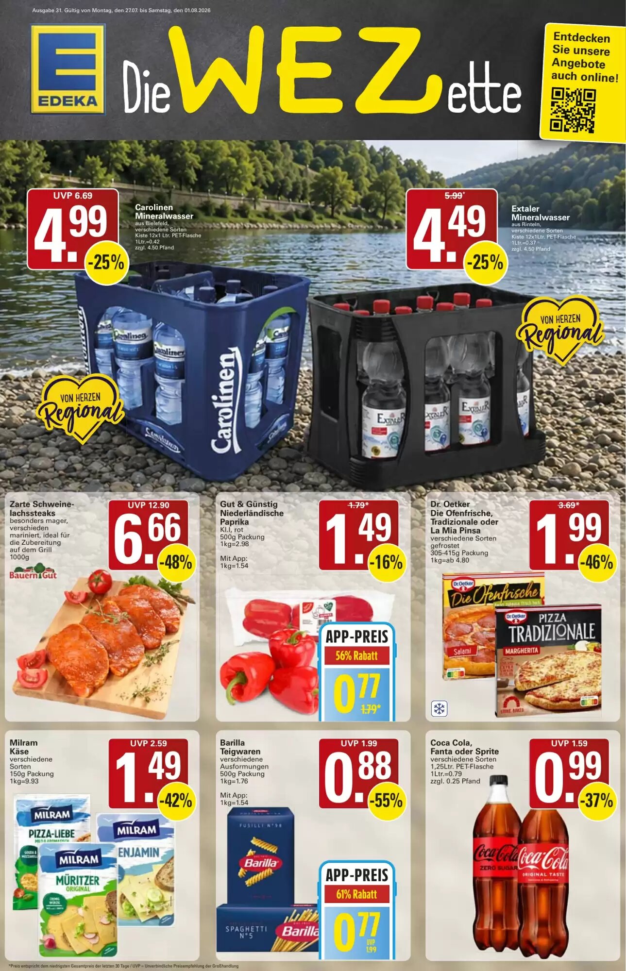 WEZ Prospekt (ab 27.07.2026) zum Blättern - Seite 1