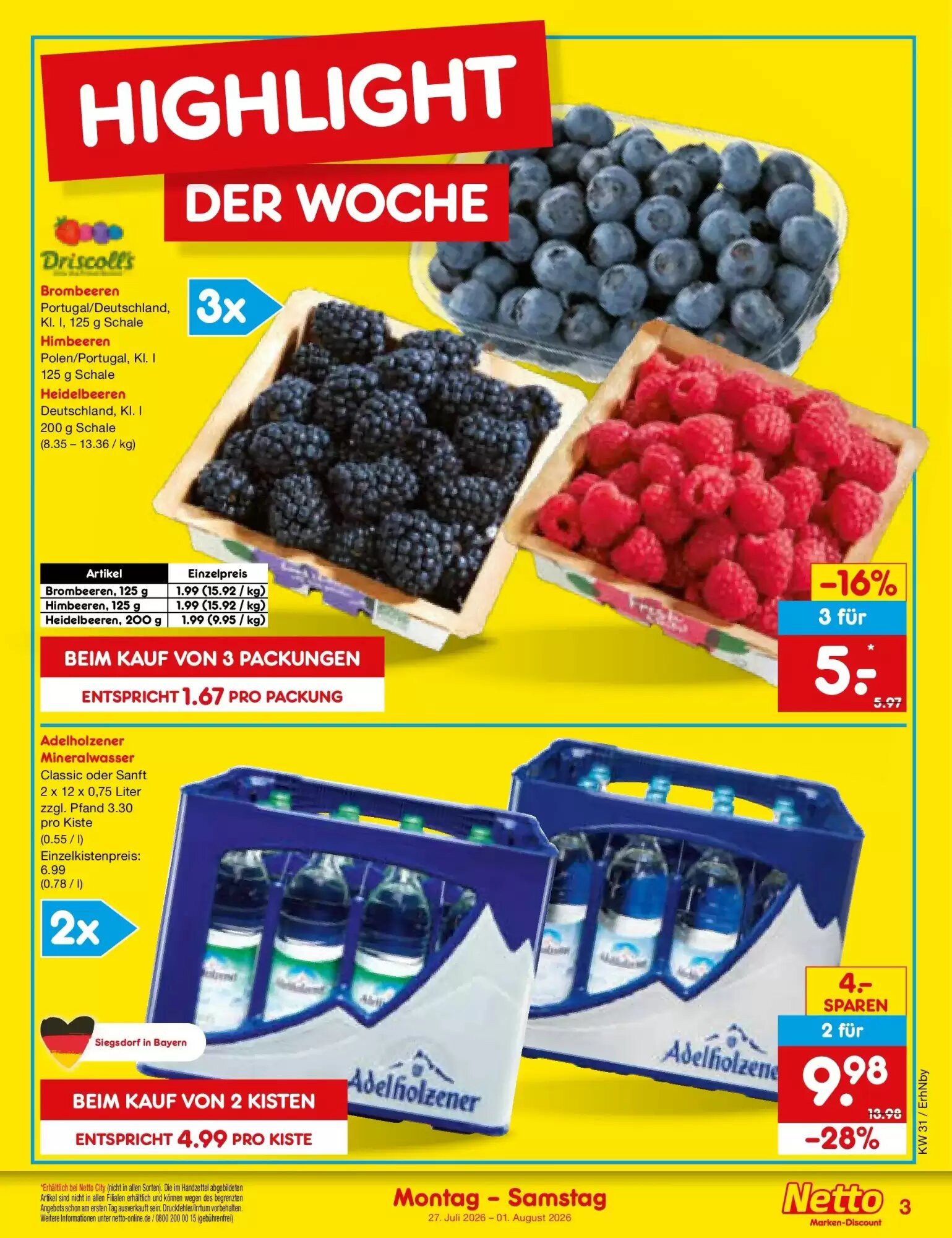 Netto Marken-Discount Prospekt (ab 27.07.2026) zum Blättern - Seite 3
