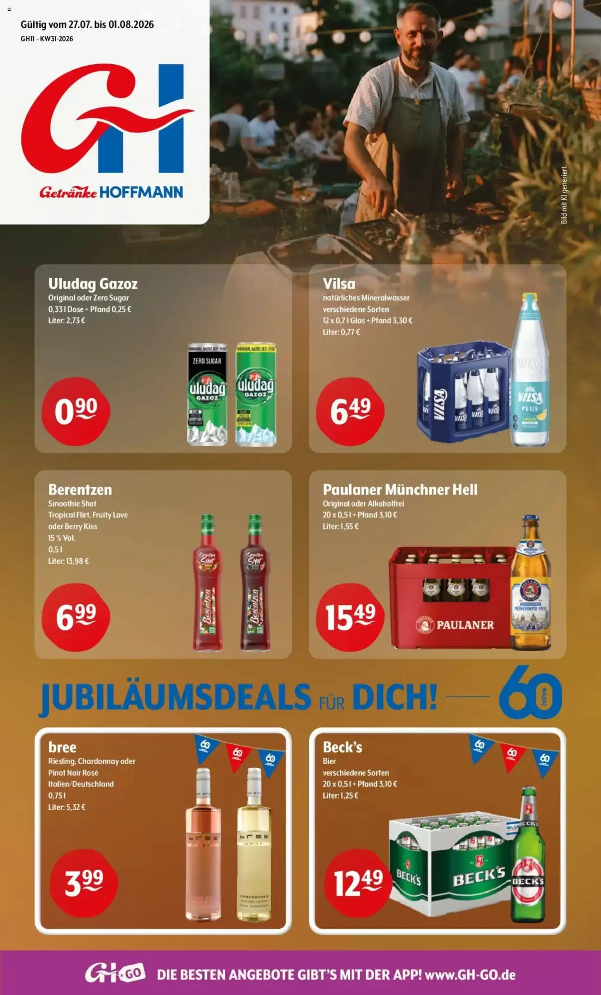 Getränke Hoffmann Prospekt (ab 27.07.2026) zum Blättern - Seite 1