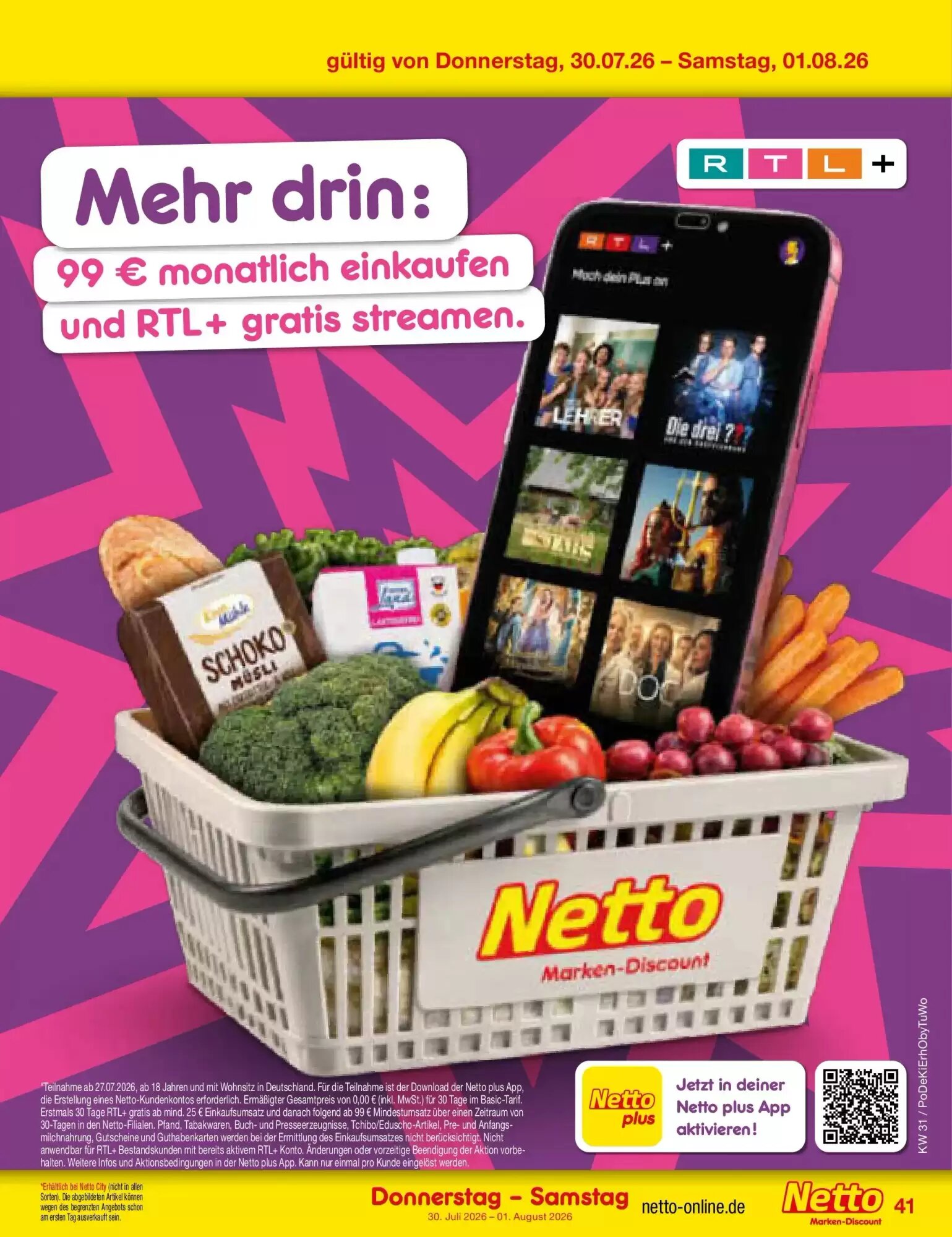 Netto Marken-Discount Prospekt (ab 27.07.2026) zum Blättern - Seite 60