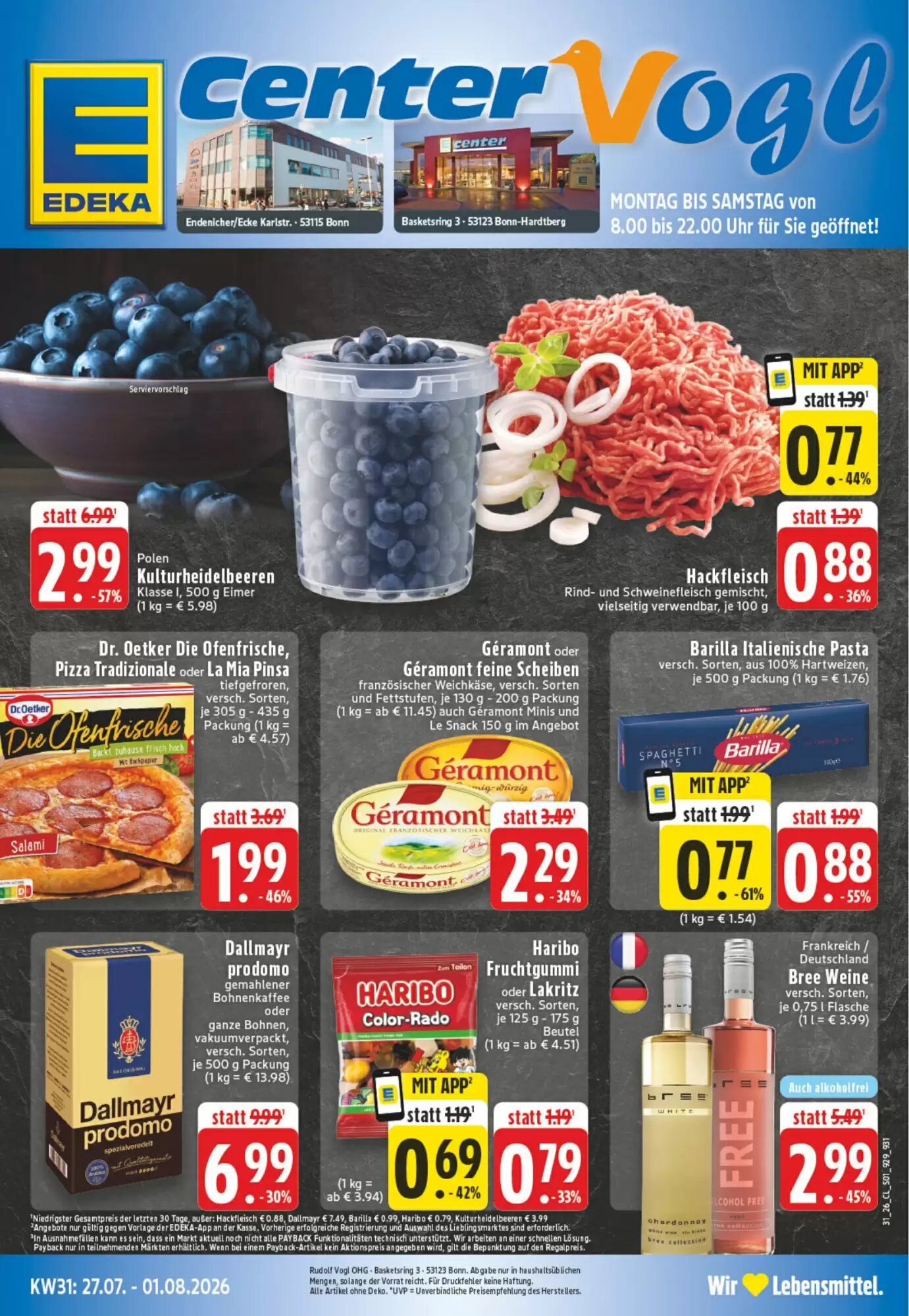 EDEKA Vogl Prospekt (ab 27.07.2026) zum Blättern - Seite 1